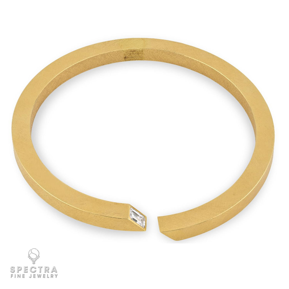 Schullin Seitner Manfred Seitner 4.09 Ct Diamond 18K Gold Torque Necklace