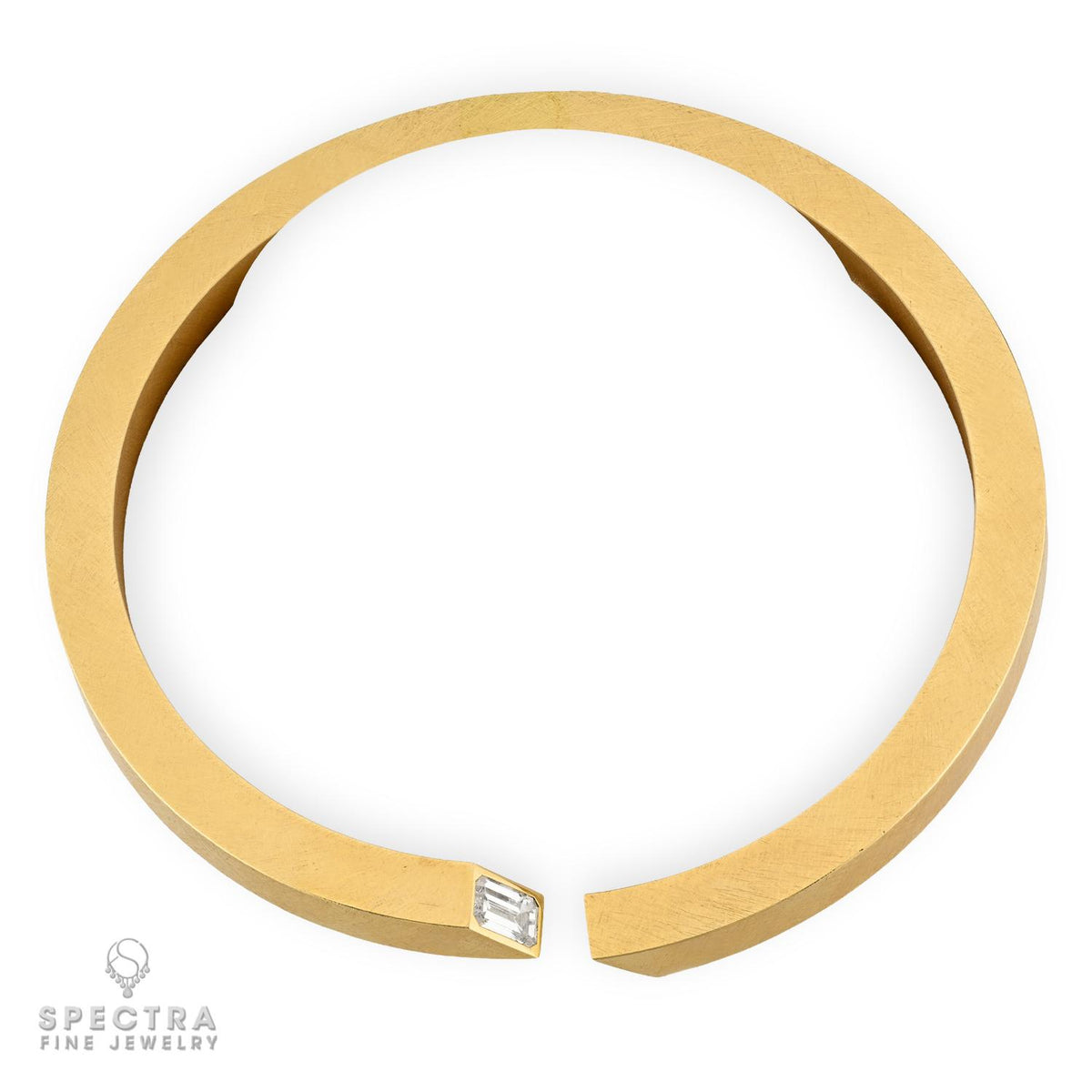 Schullin Seitner Manfred Seitner 4.09 Ct Diamond 18K Gold Torque Necklace