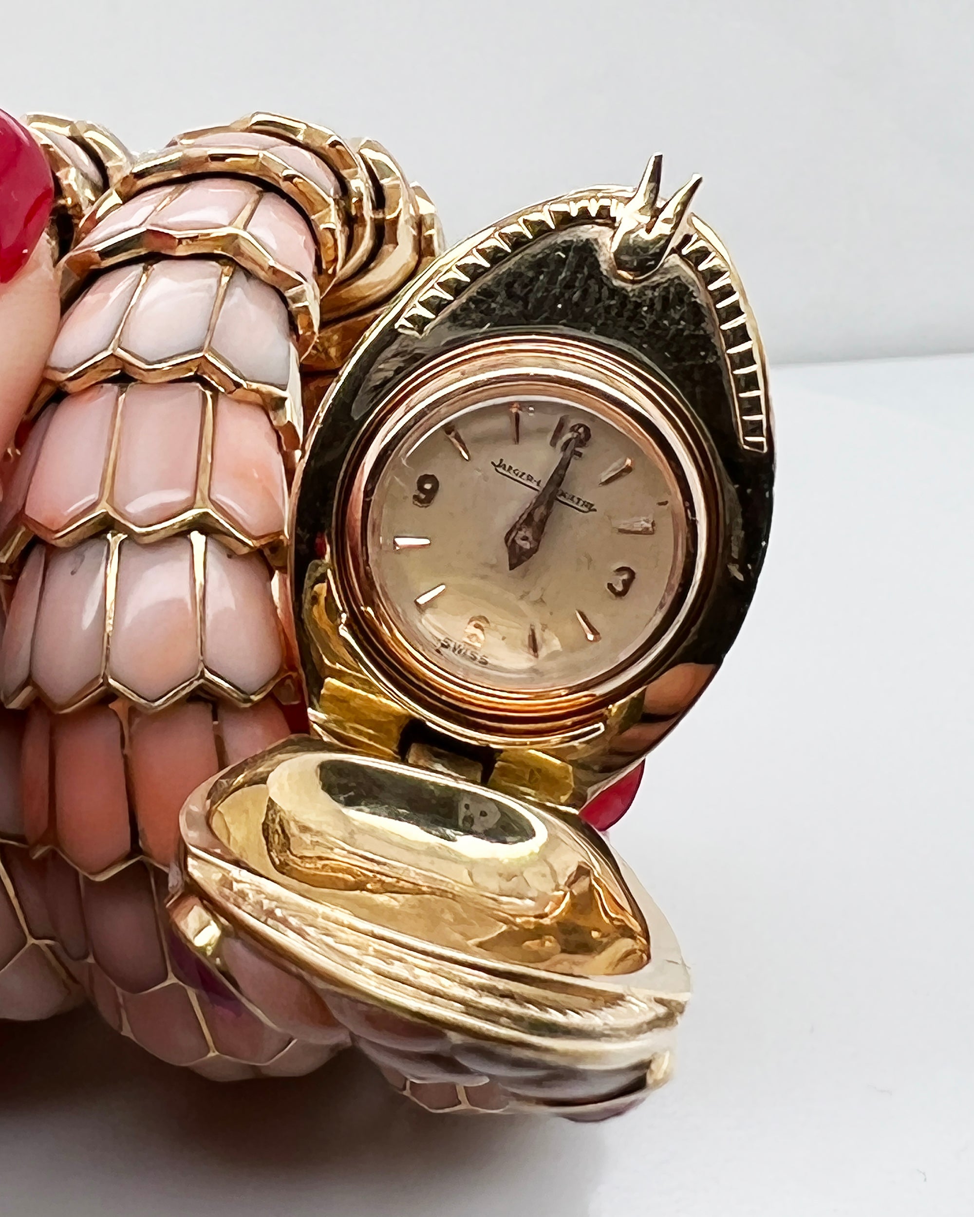 Bulgari Serpenti Vintage Coral Ruby Convertible Bracelet Watch - view 6