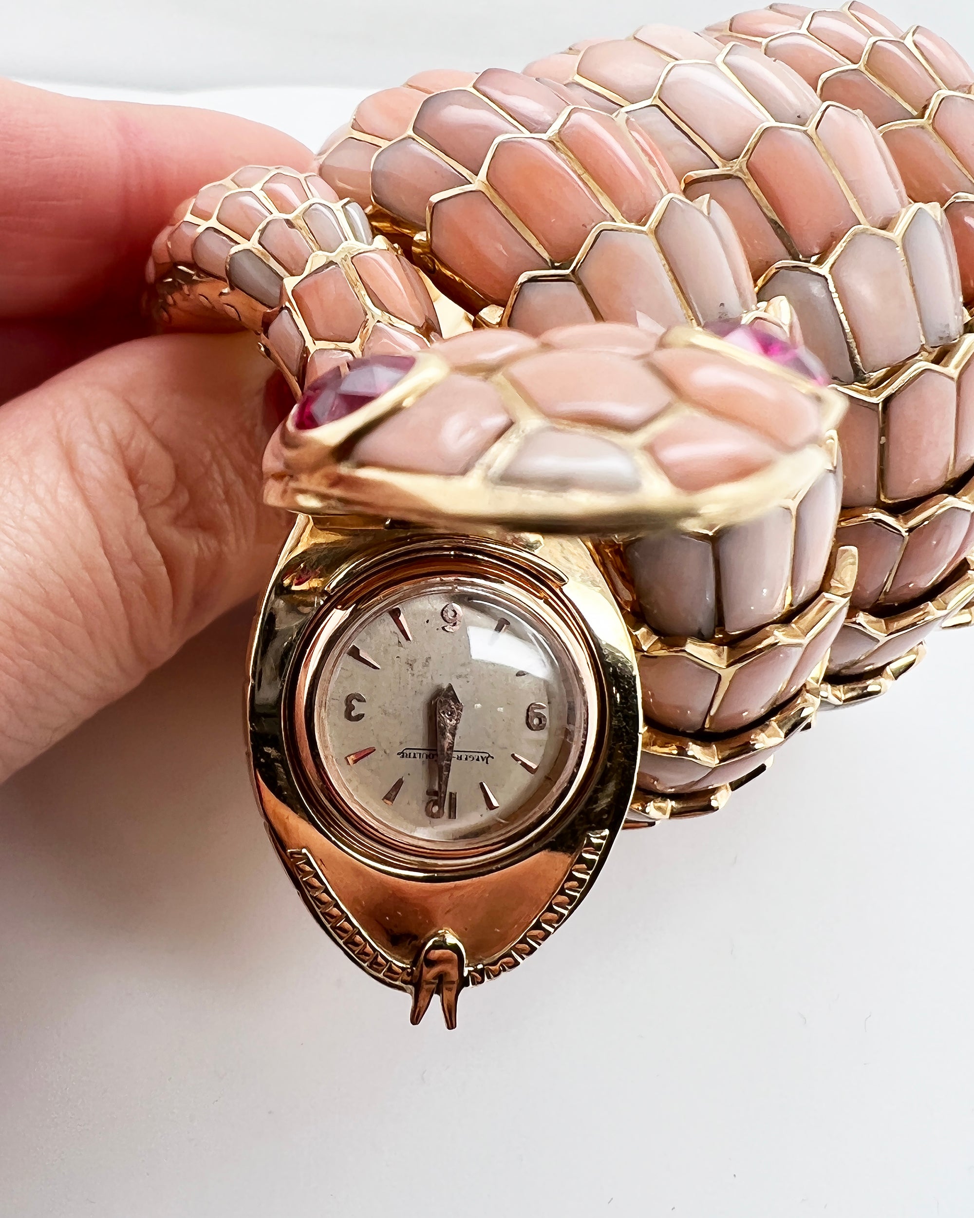 Bulgari Serpenti Vintage Coral Ruby Convertible Bracelet Watch - view 4