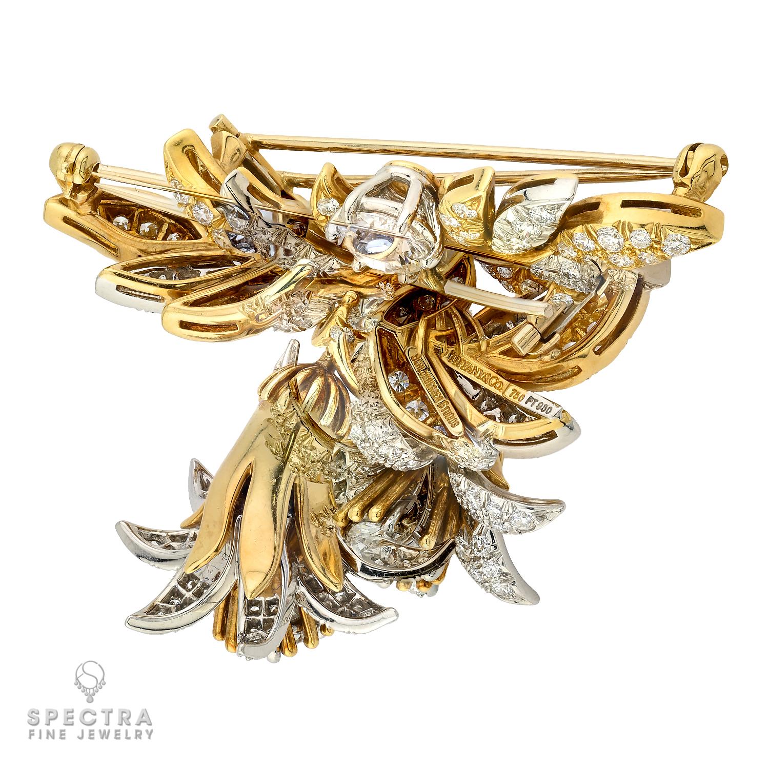 Tiffany & Co. Schlumberger Jasmine Diamond Brooch