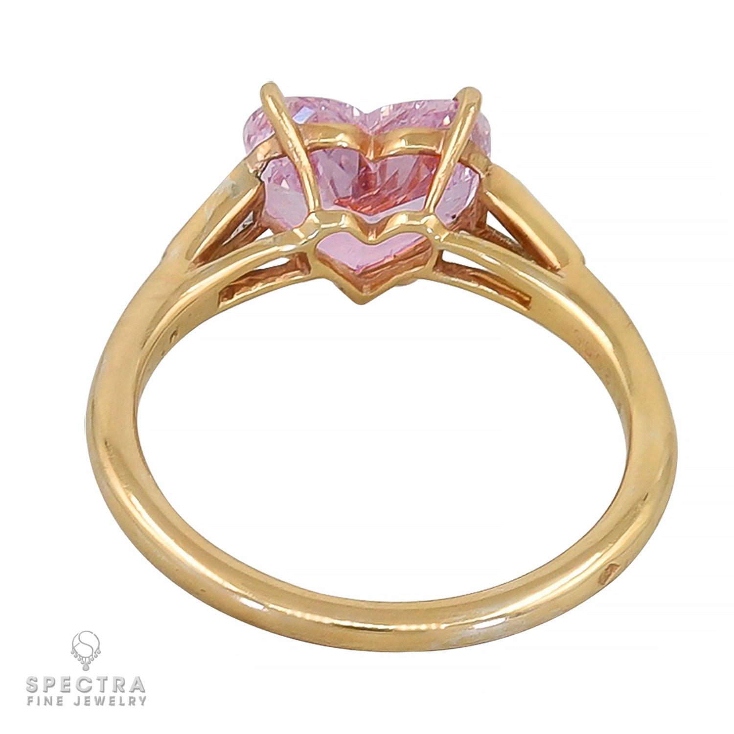 Cartier Pink Heart Diamond Dinner Engagement Ring 2.02 ct. - view 3