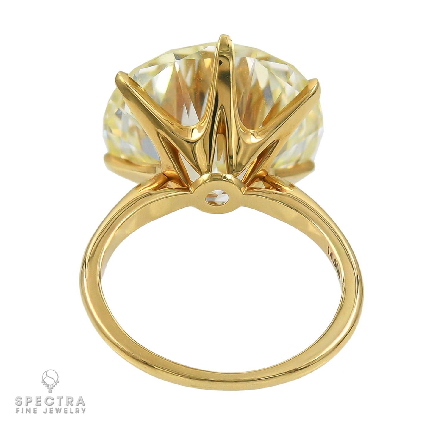 Spectra Fine Jewelry 14.50ct Diamond Solitaire Engagement Ring - view 3