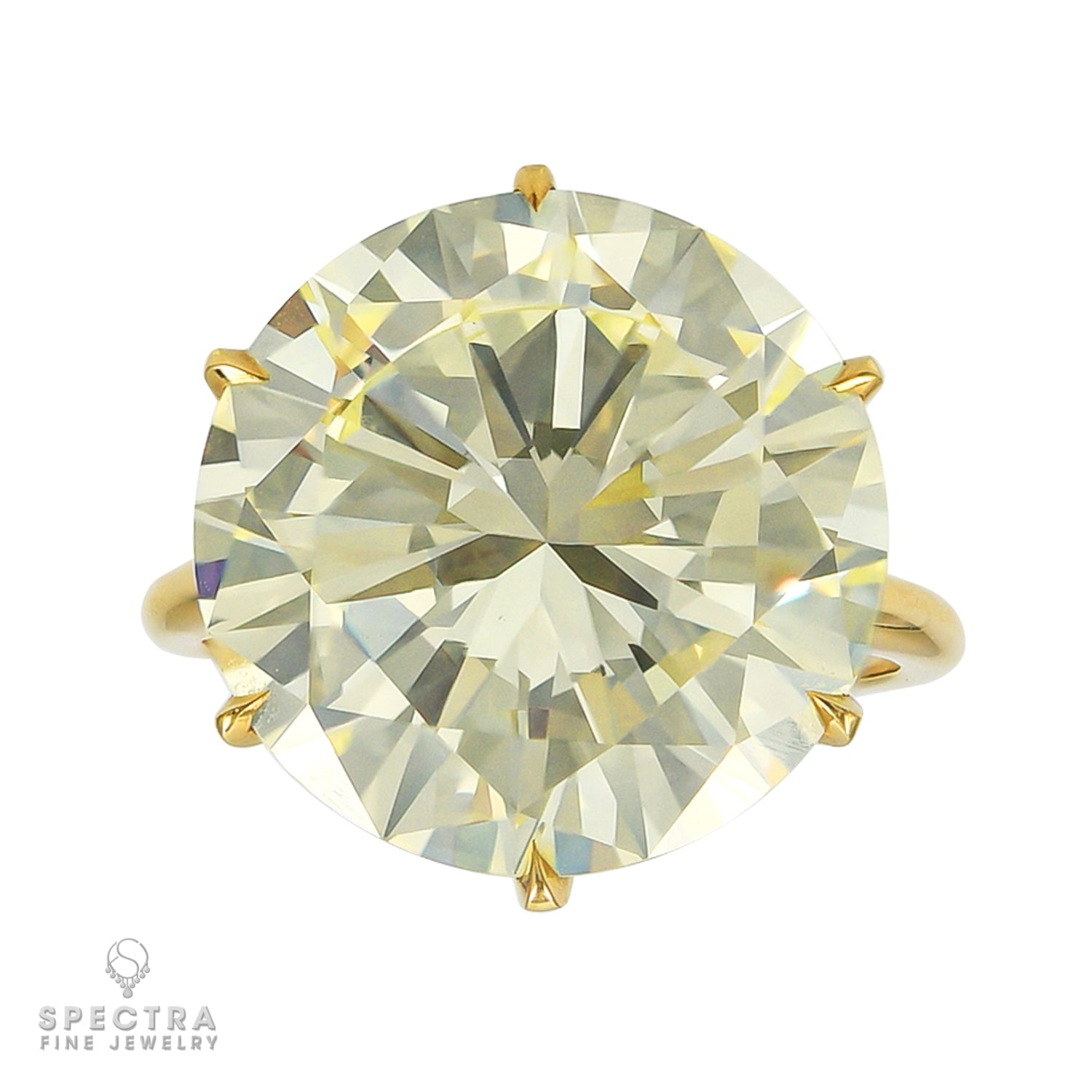 Spectra Fine Jewelry 14.50ct Diamond Solitaire Engagement Ring - view 6