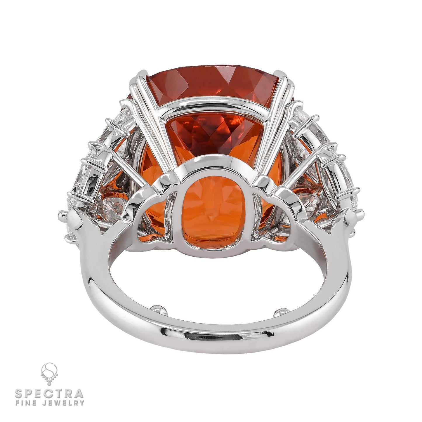 Harry Winston 30.18ct cushion-cut Spessartite Garnet Diamond Ring