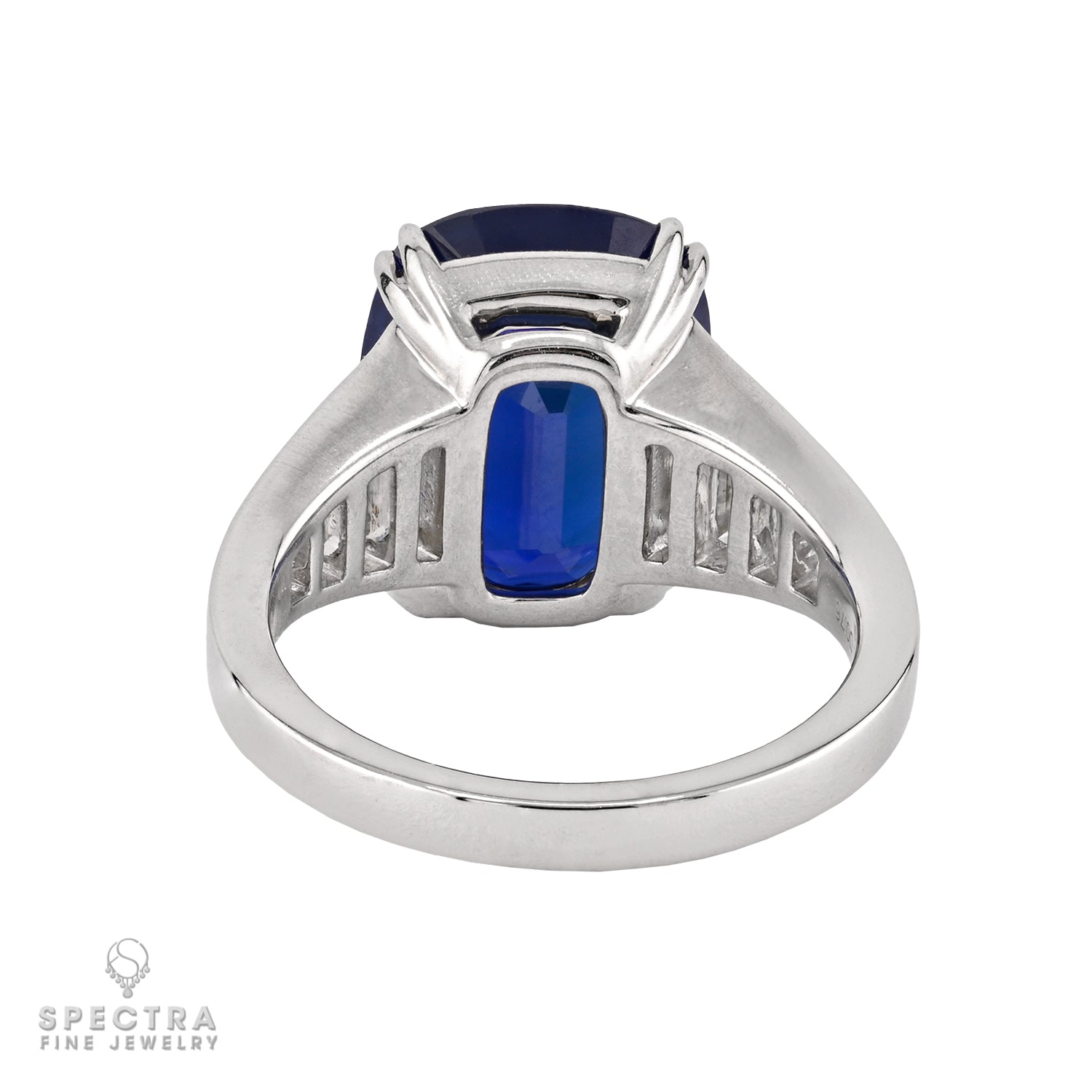 8.34ct No-Heat Ceylon Sapphire Ring - view 4