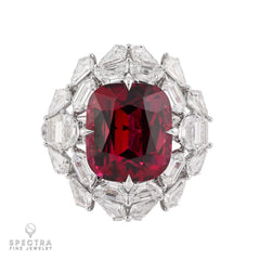 Spectra Fine Jewelry 8.88 ct. Cushion Spinel and Diamond Ring