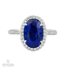 5.38 ct. Ceylon No Heat Sapphire Ring - Spectra Fine Jewelry