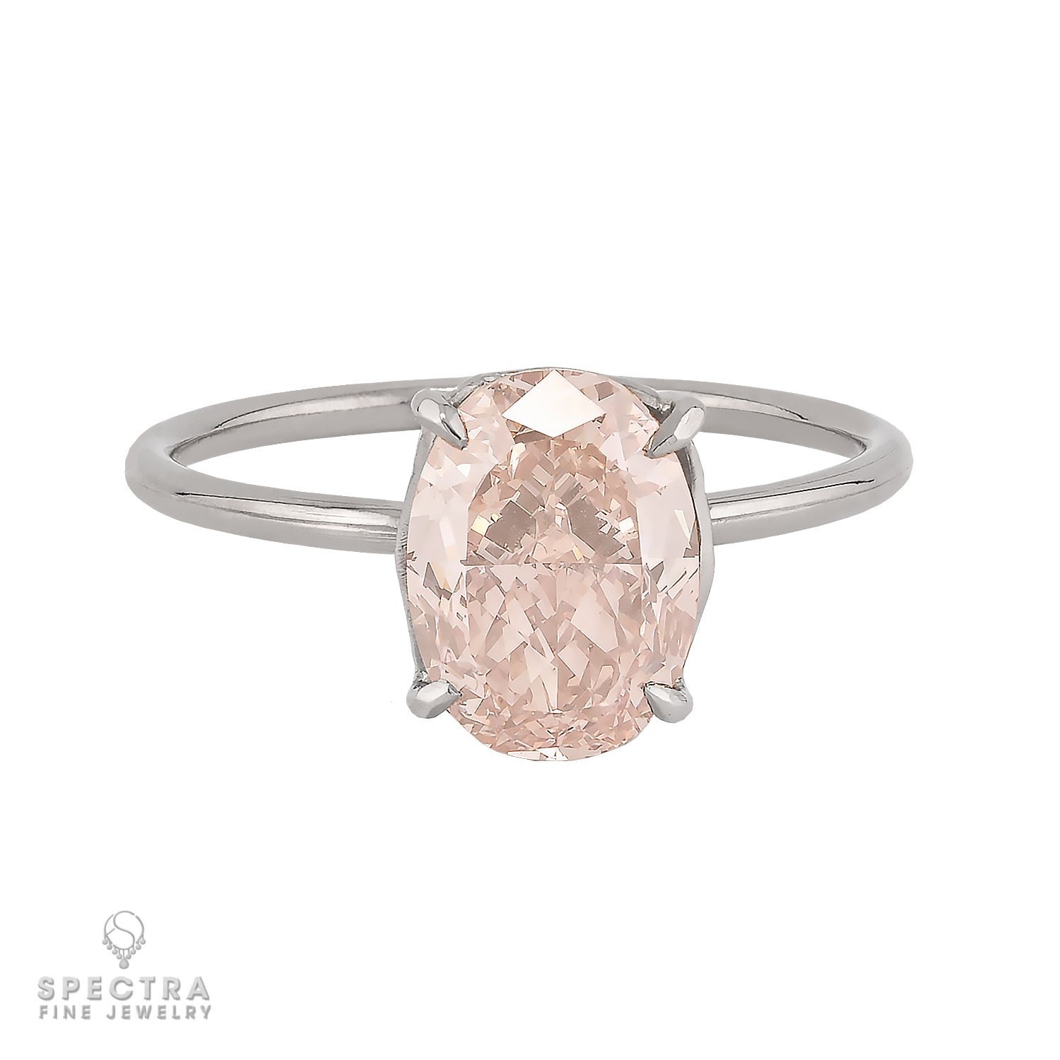 2.31 ct. Fancy Brownish Orangy Pink Diamond Ring