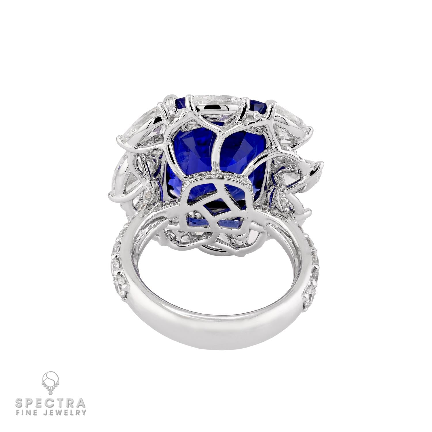 Spectra Fine Jewelry 11.43ct No Heat Ceylon Sapphire Ring