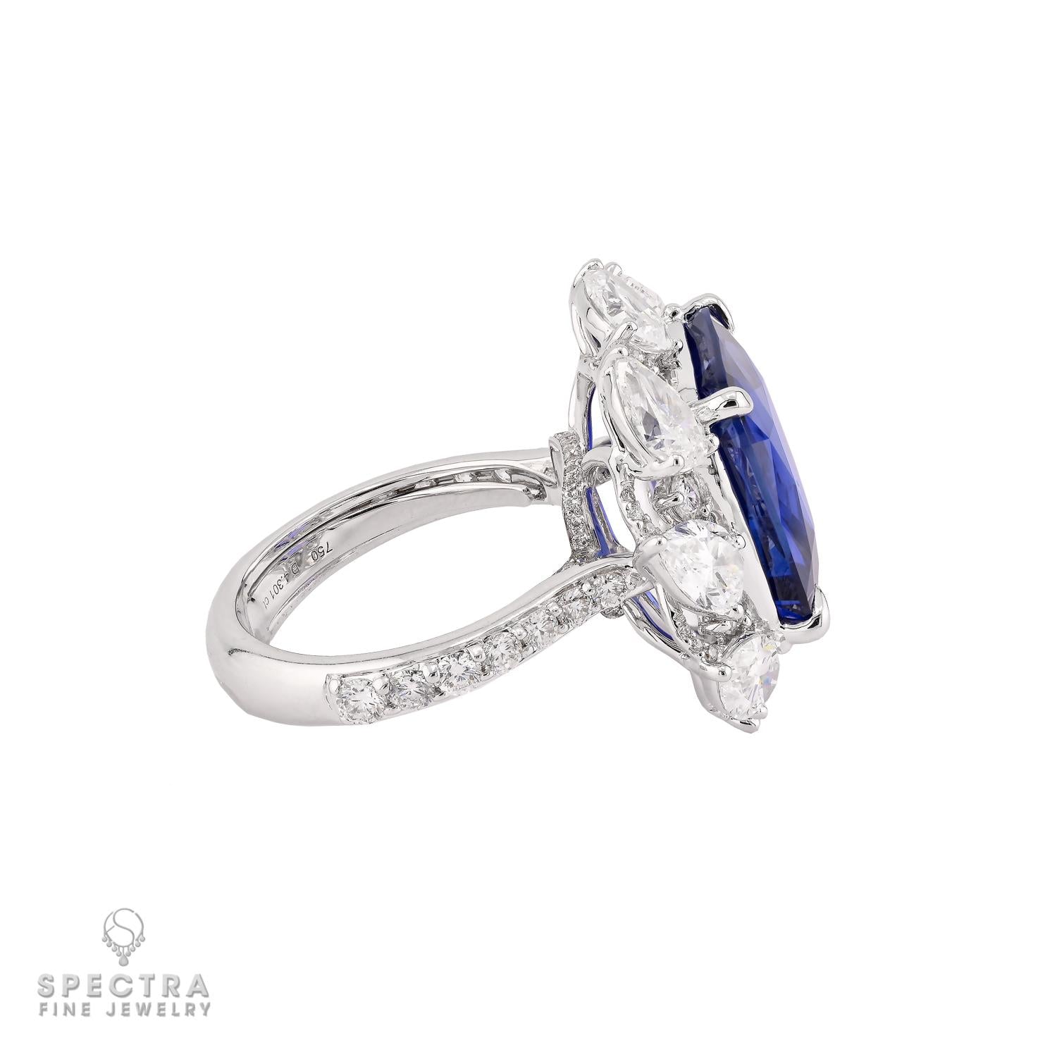 Spectra Fine Jewelry 11.43 ct. No Heat Ceylon Sapphire Ring