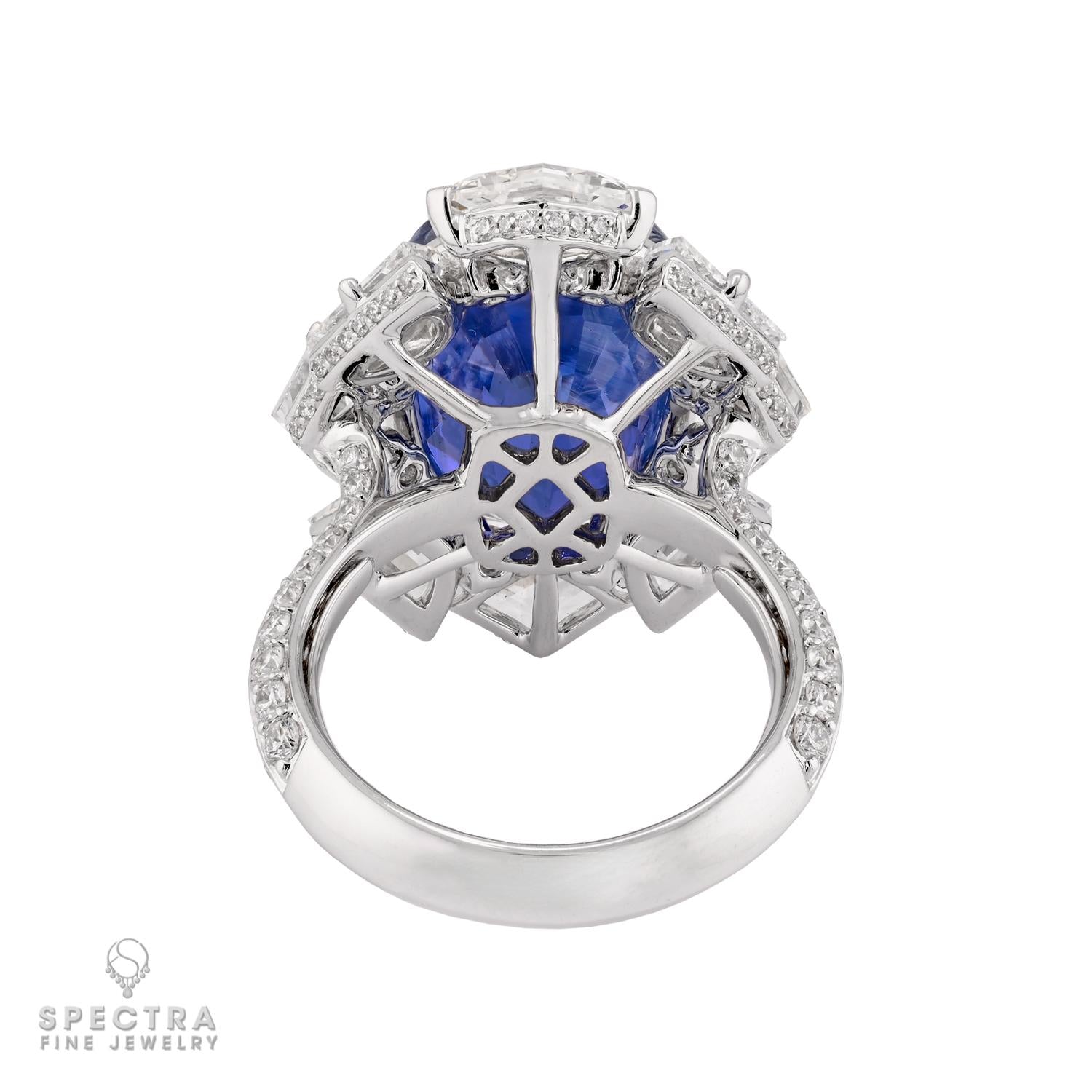 13.57ct No Heat Madagascar Sapphire Ring - Spectra Fine Jewelry