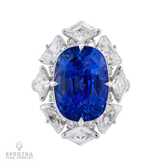 13.57ct No Heat Madagascar Sapphire Ring - Spectra Fine Jewelry
