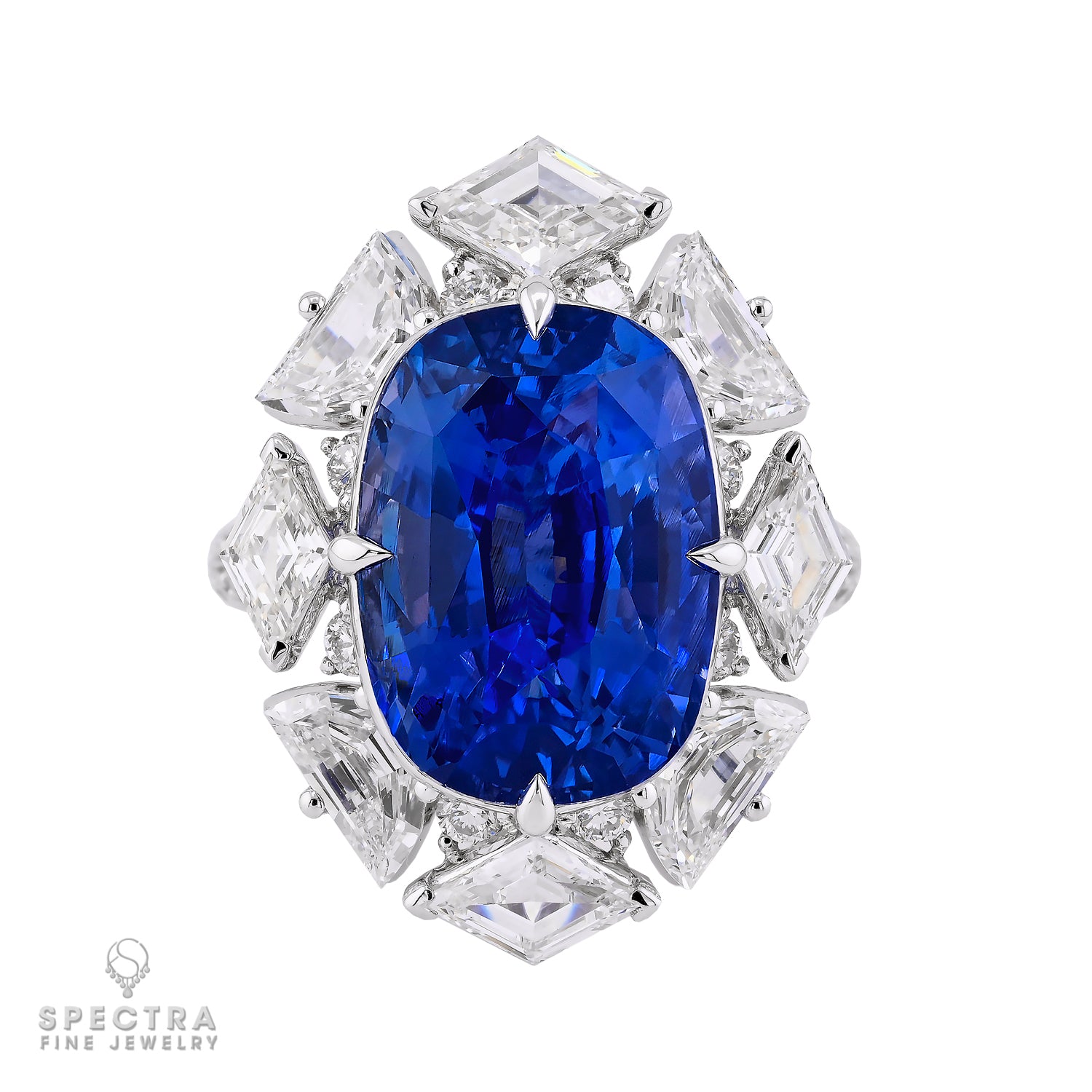 13.57ct No Heat Madagascar Sapphire Ring - Spectra Fine Jewelry