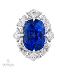 13.57ct No Heat Madagascar Sapphire Ring - Spectra Fine Jewelry