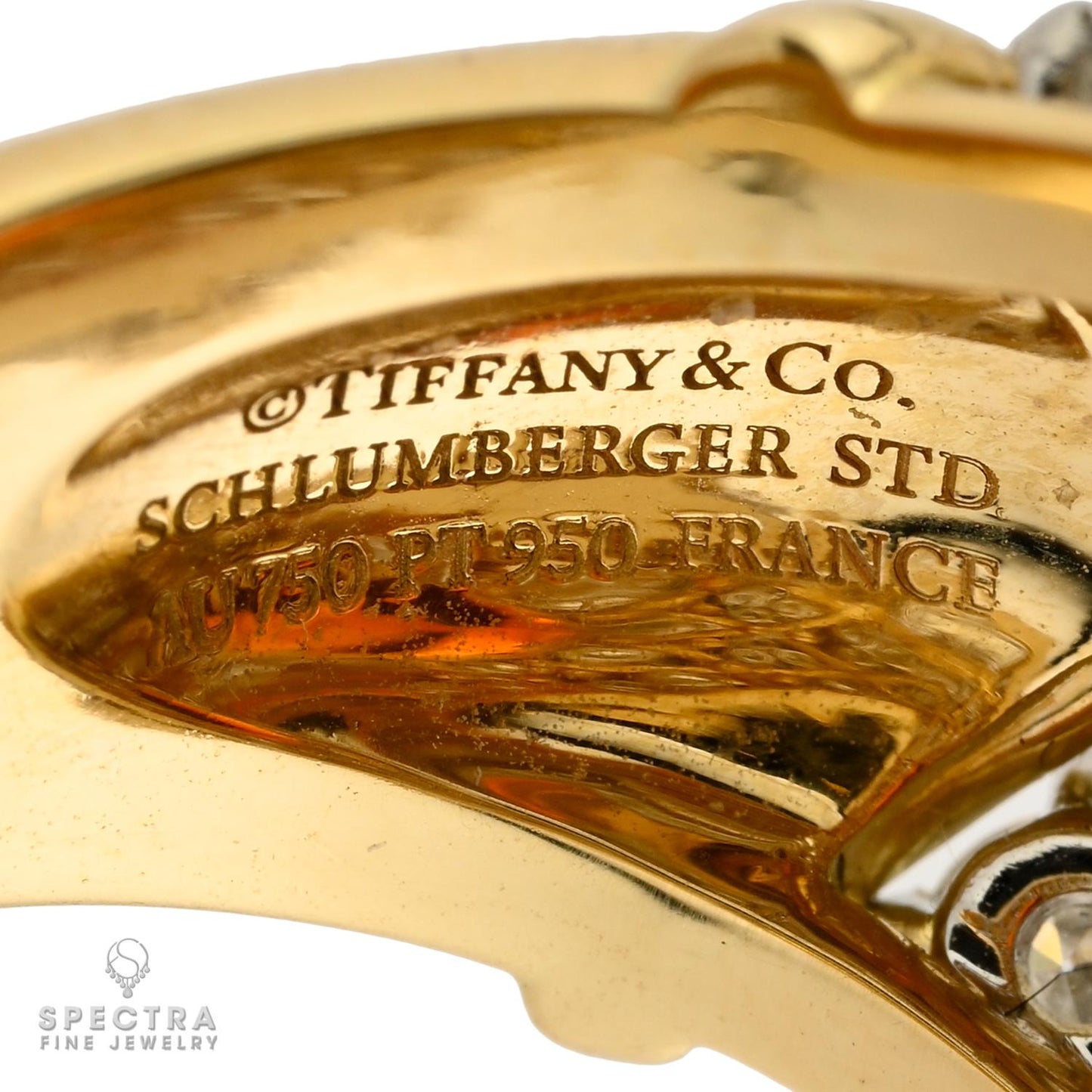 Tiffany & Co. Schlumberger Spessartite "Tapestry" Ring 9.65ct, Signed