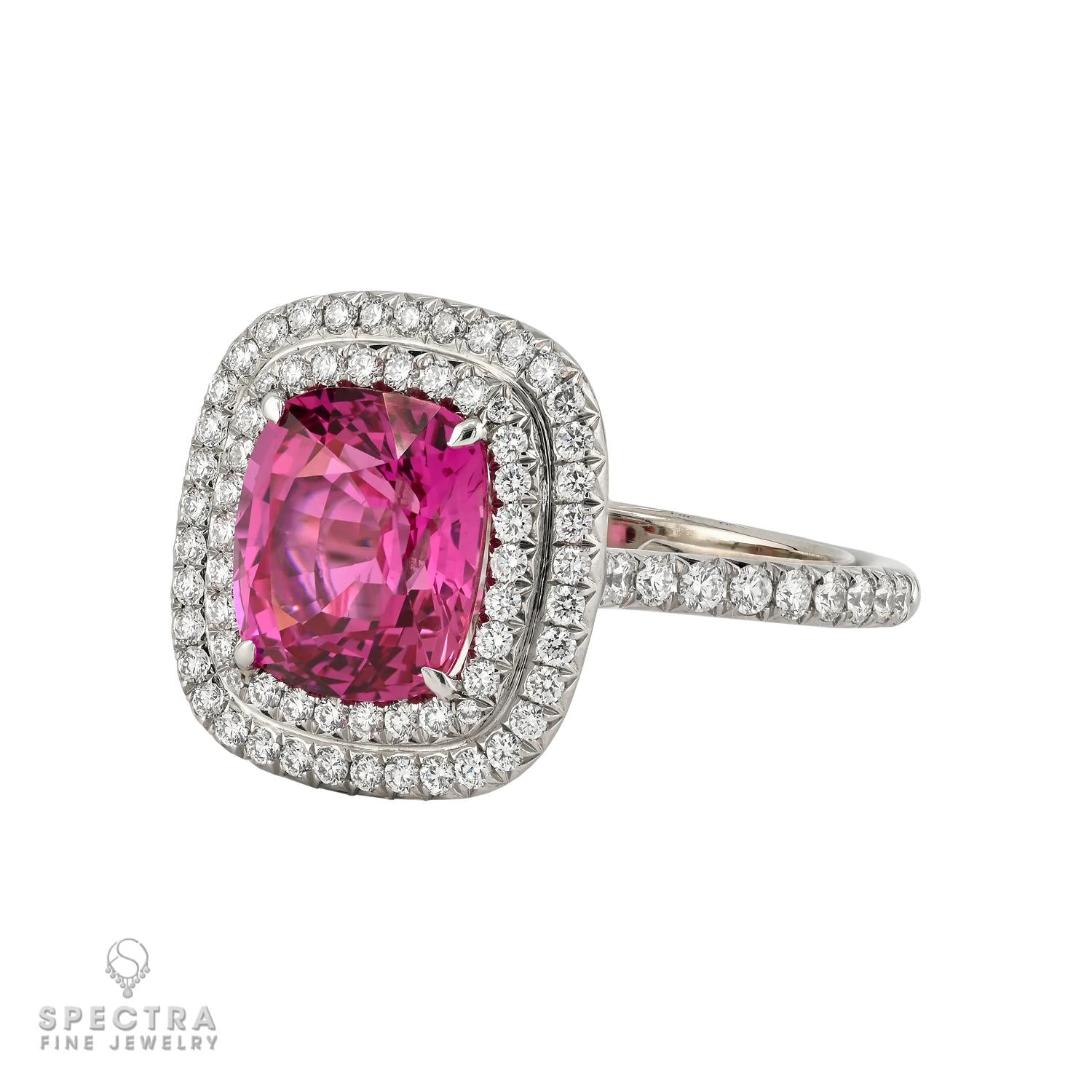 Tiffany & Co. Soleste 4.42ct Pink Sapphire & Diamond Ring