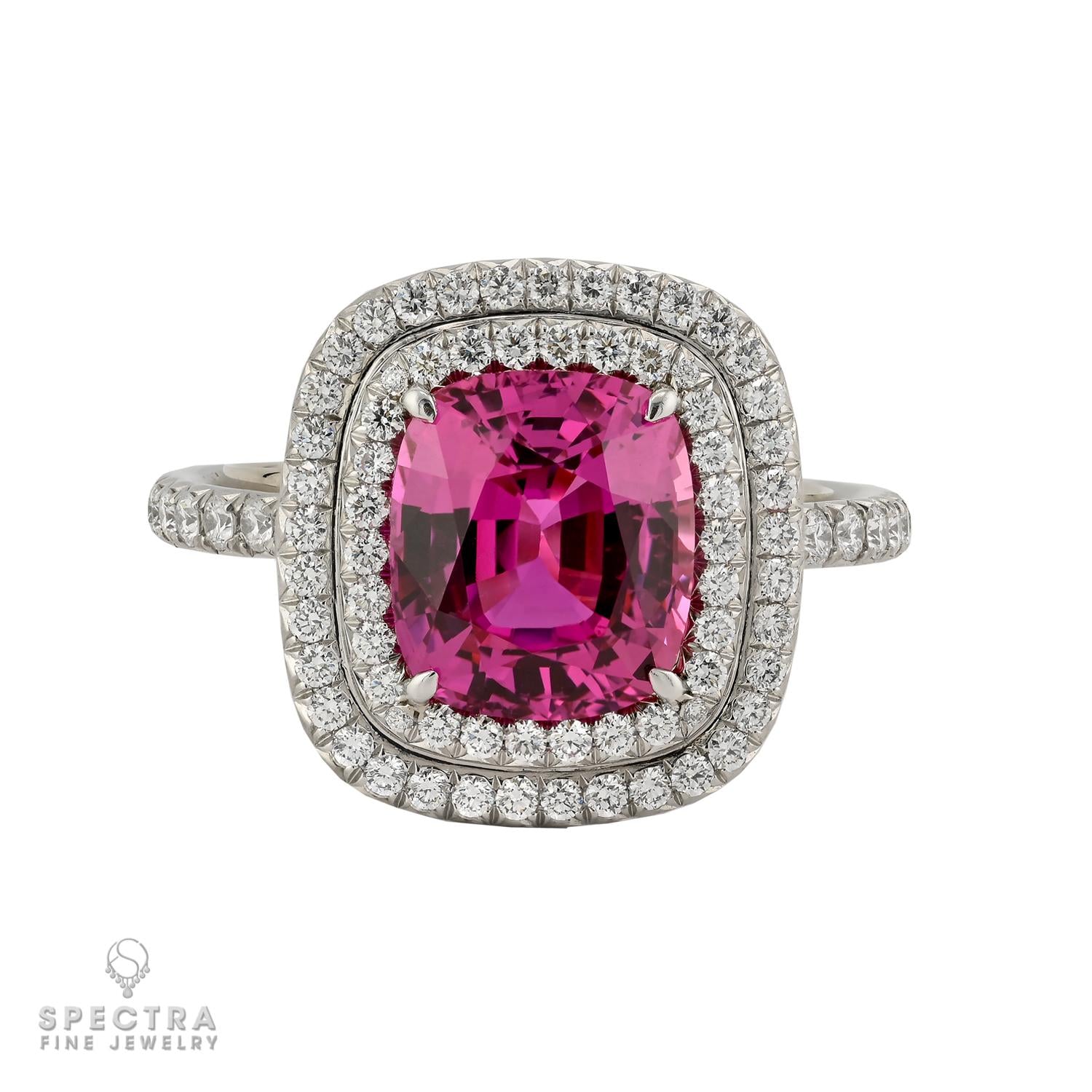 Tiffany & Co. Soleste 4.42 ct Pink Sapphire & Diamond Ring