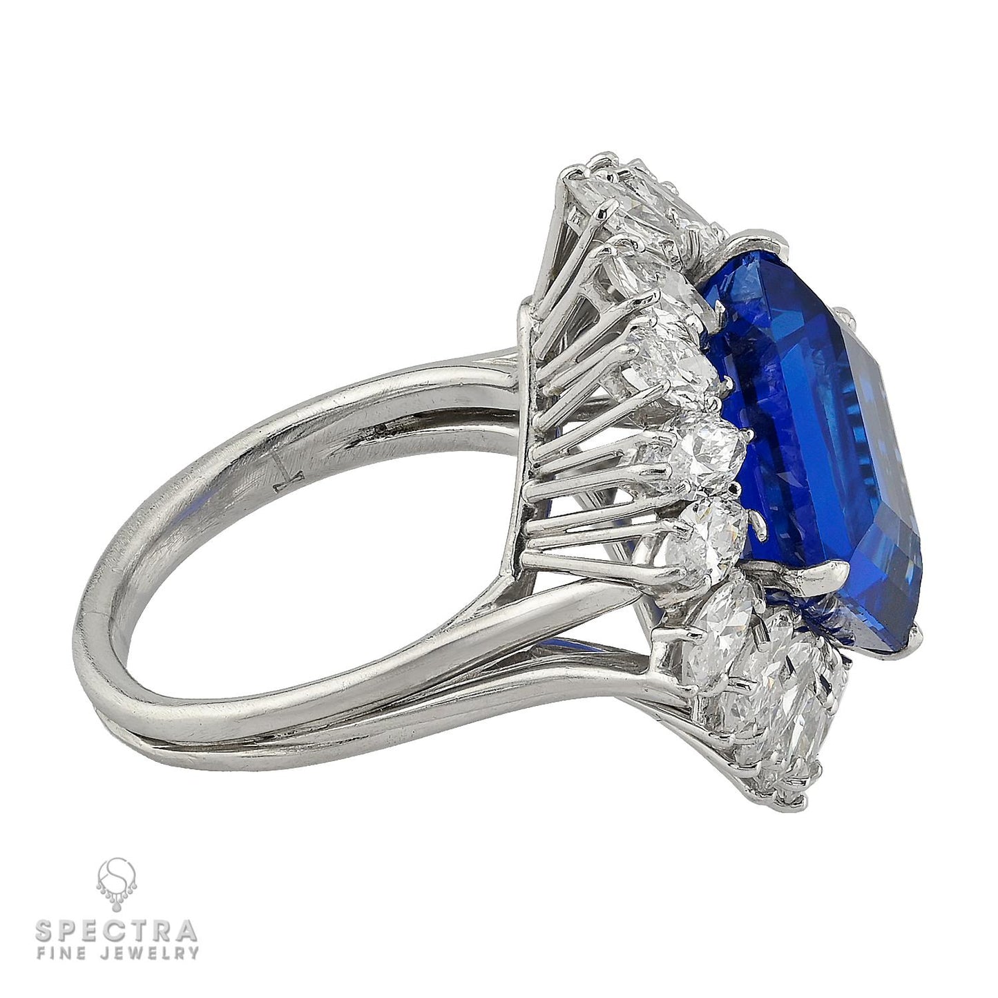 Harry Winston 10.43ct Ceylon Sapphire Diamond Ring | Platinum