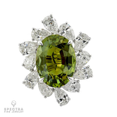 8.11 ct. Ceylon Alexandrite & Diamond Ring
