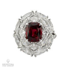 Spectra Fine Jewelry 3.15ct Thai Ruby & Diamond Ring