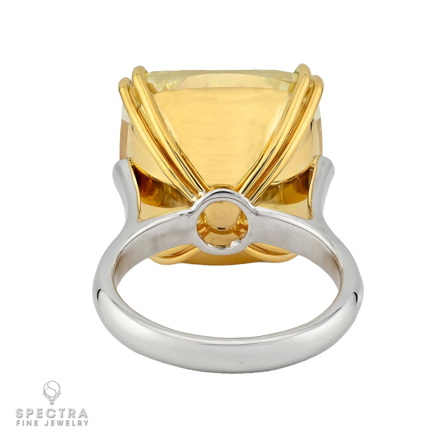 30.14ct Fancy Yellow Diamond Solitaire Ring by Spectra Fine Jewelry