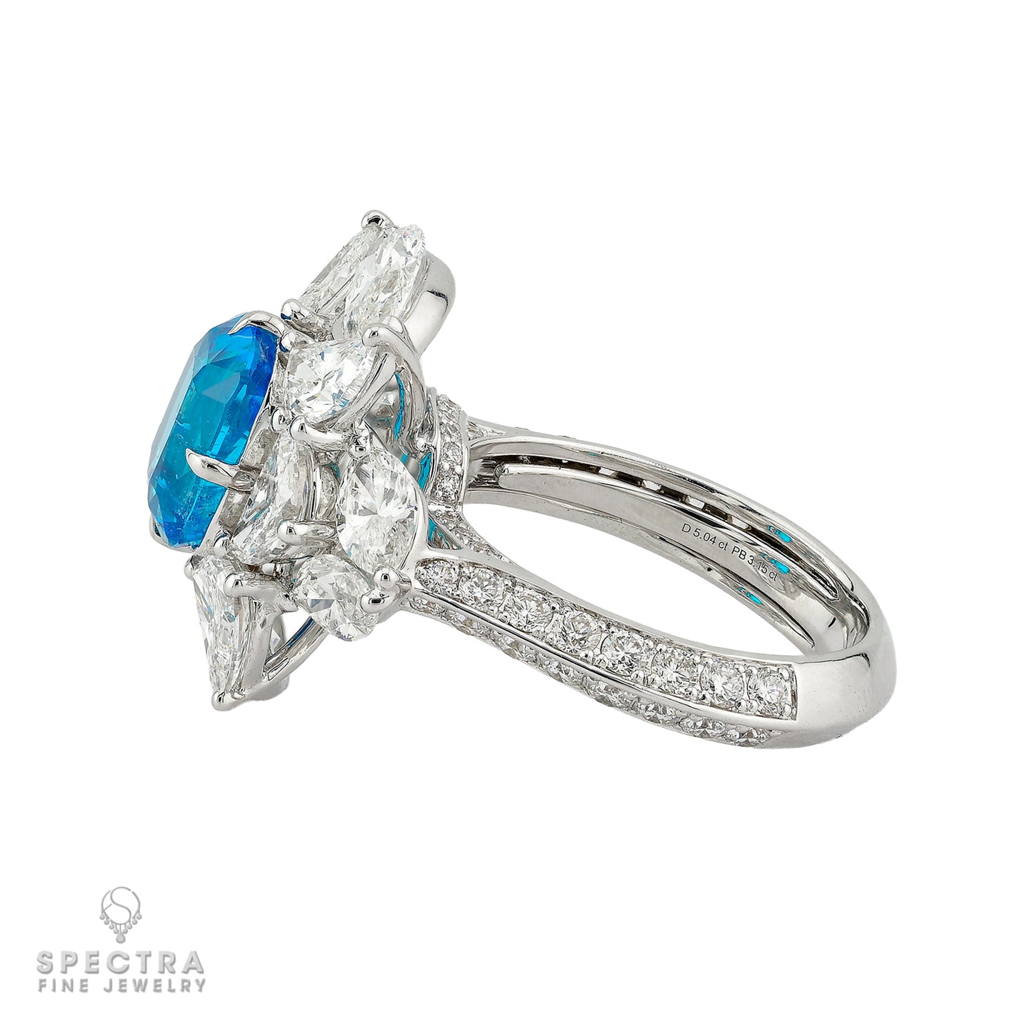 3.15ct Brazilian Paraiba Tourmaline & Diamond Ring | Gubelin