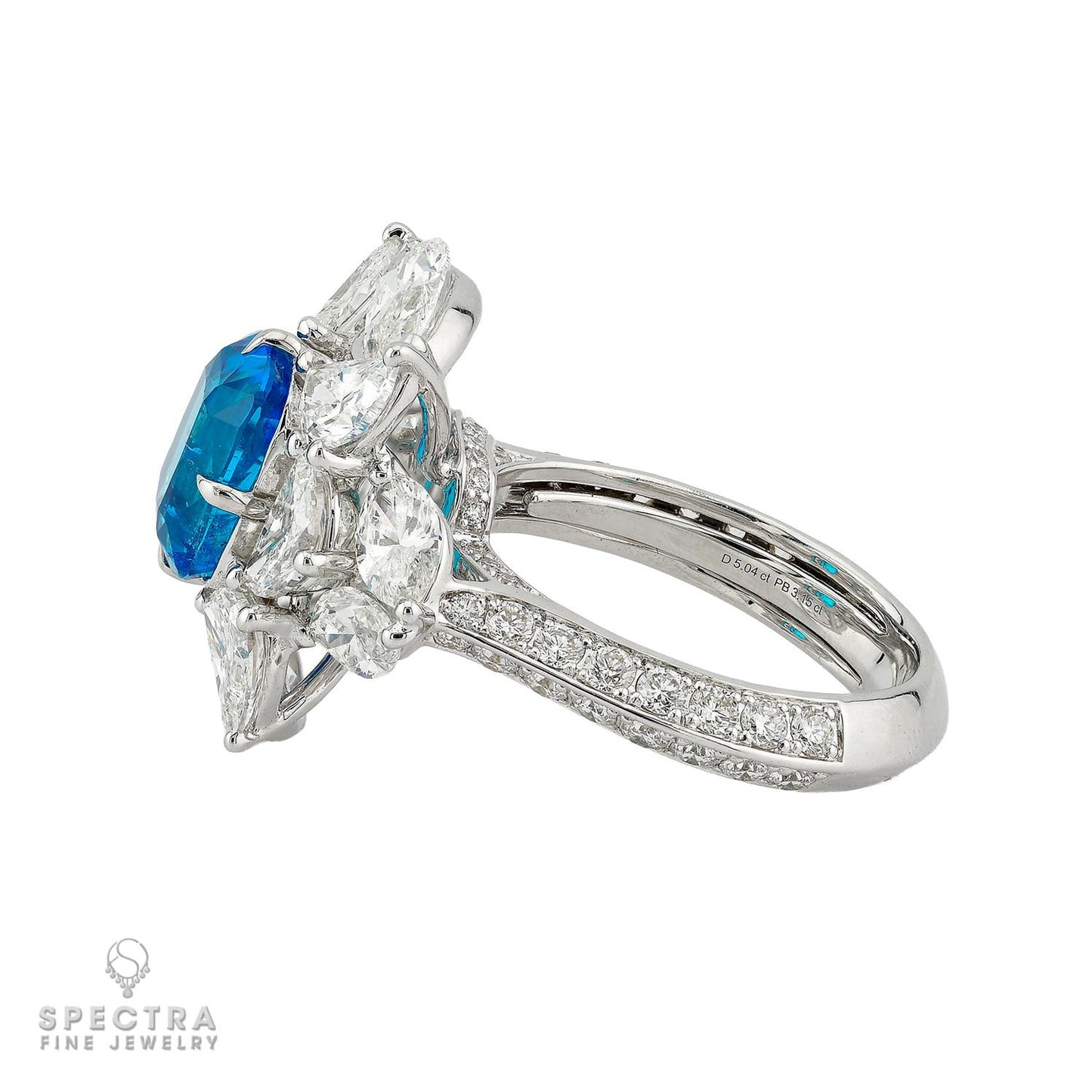 3.15ct Brazilian Paraiba Tourmaline & Diamond Ring | Gubelin