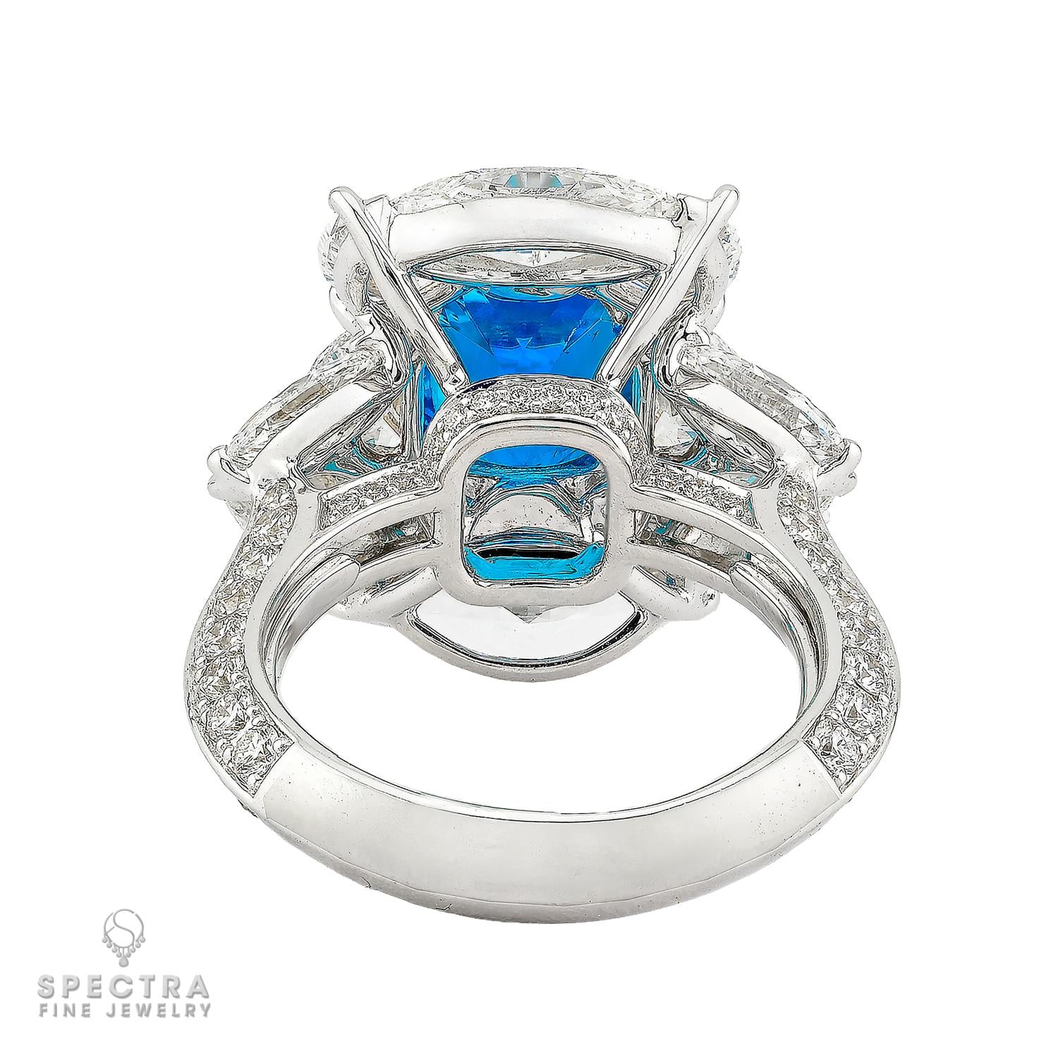 3.15ct Brazilian Paraiba Tourmaline & Diamond Ring | Gubelin