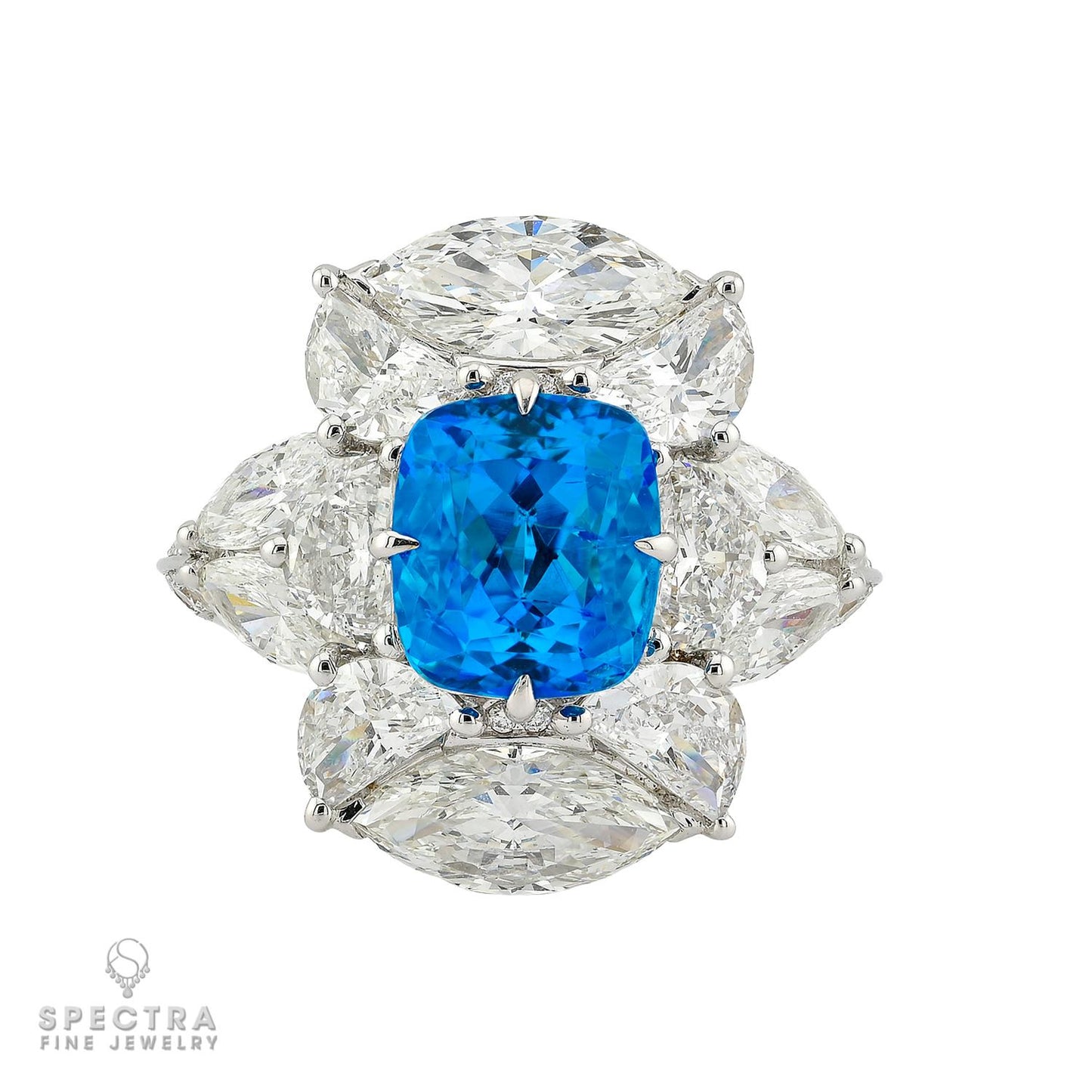 3.15ct Brazilian Paraiba Tourmaline & Diamond Ring | Gubelin
