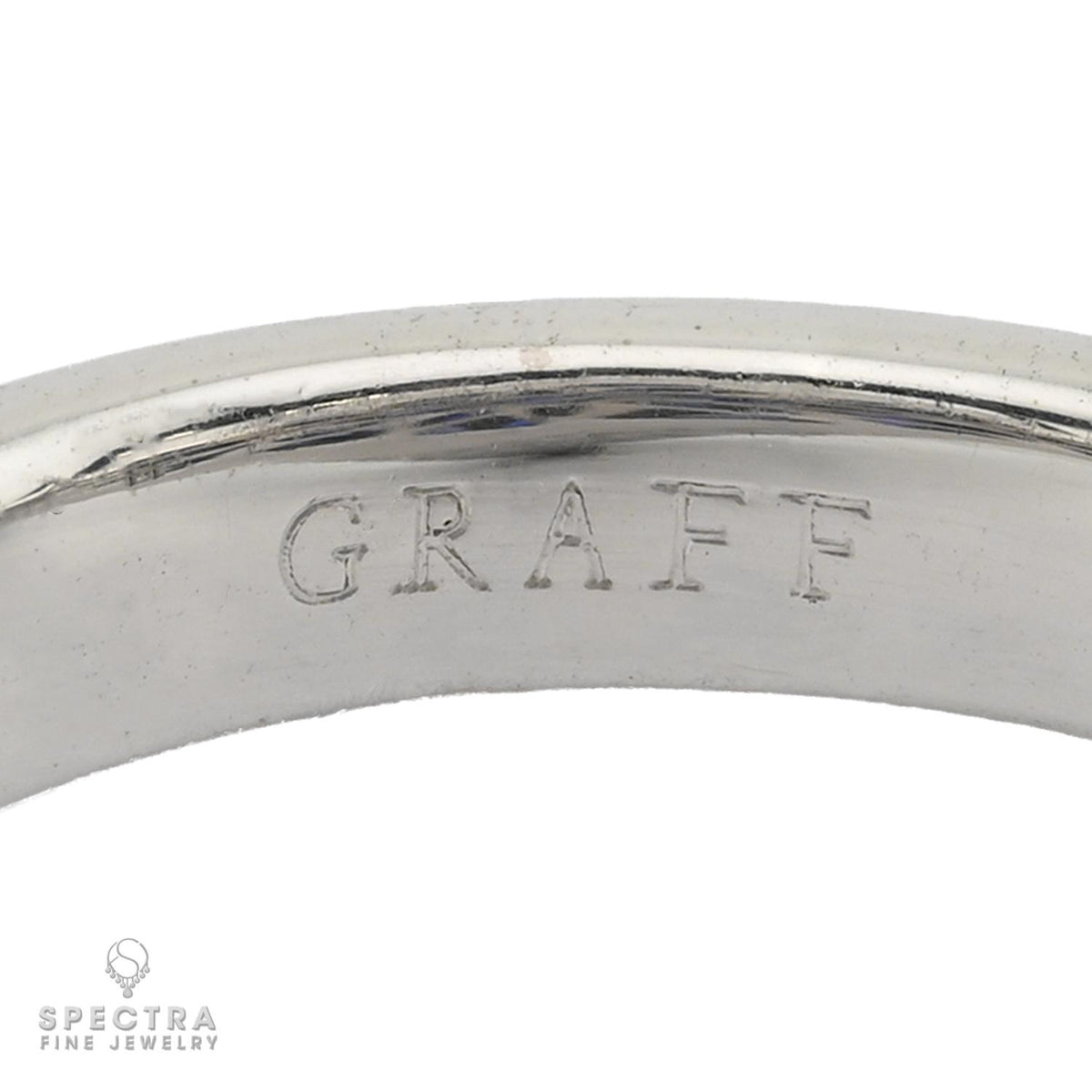 Graff 16.25ct Sapphire 3.91ct Diamond Dome Cocktail Ring 18K White Gold