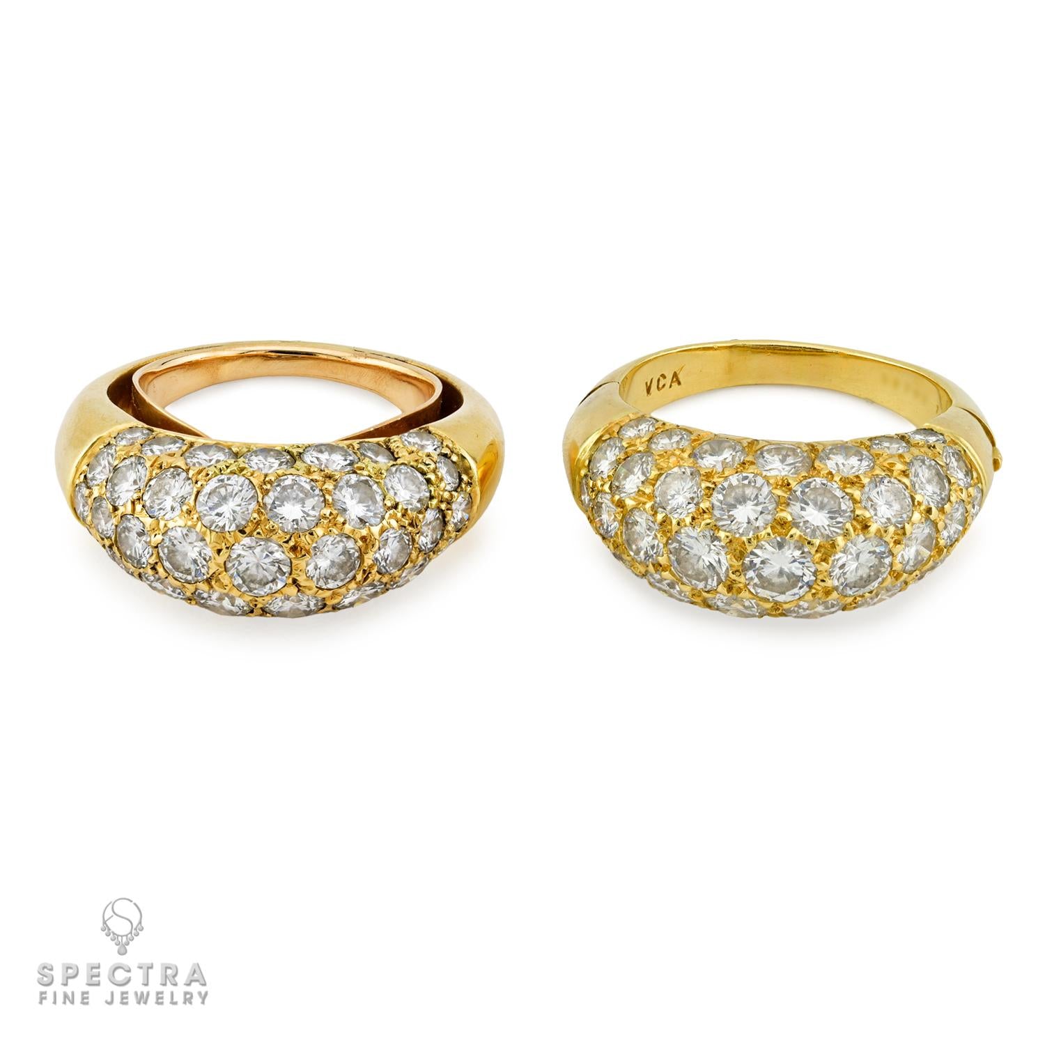 Van Cleef & Arpels Vintage Diamond  Rings 18K Gold