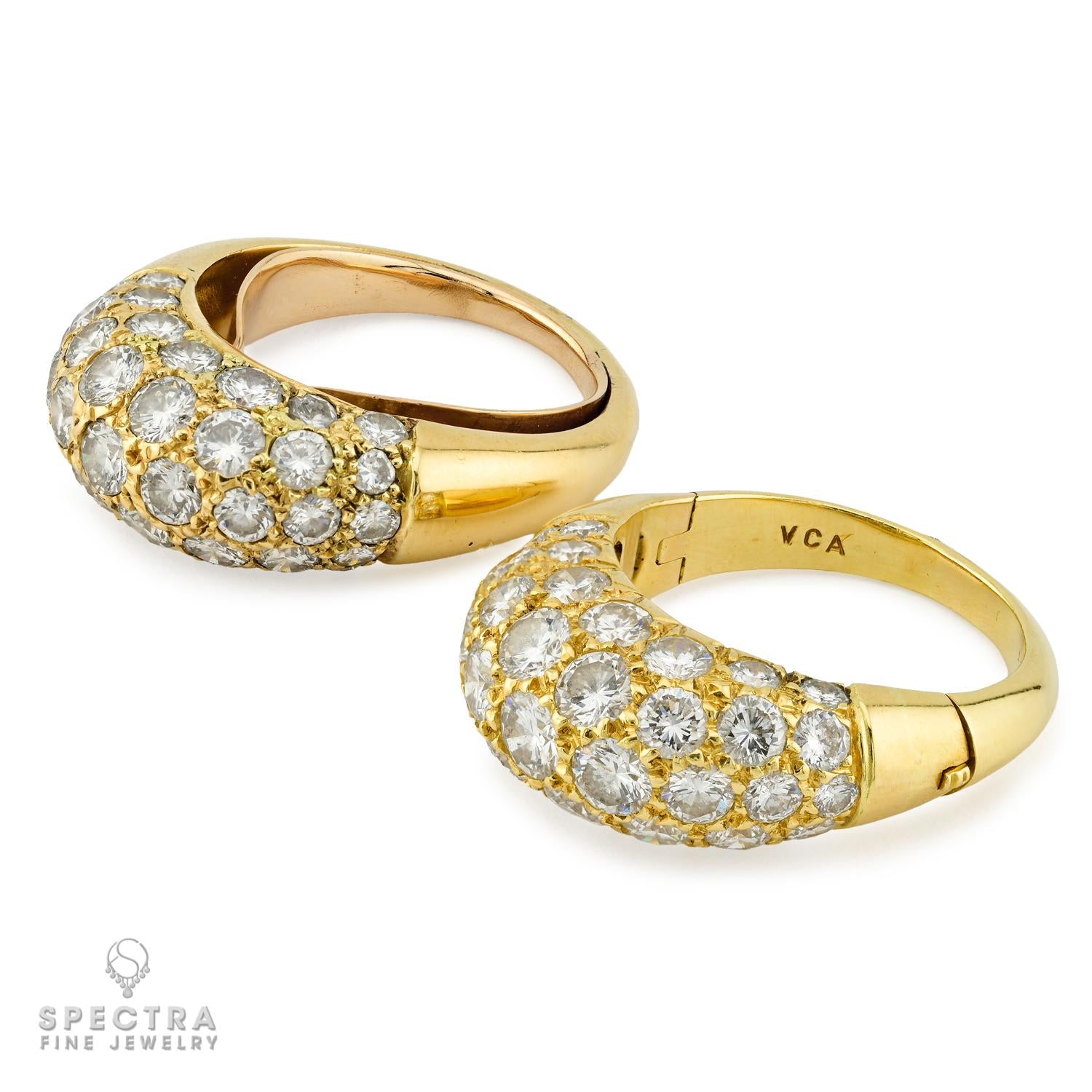 Van Cleef & Arpels Vintage Diamond  Rings 18K Gold
