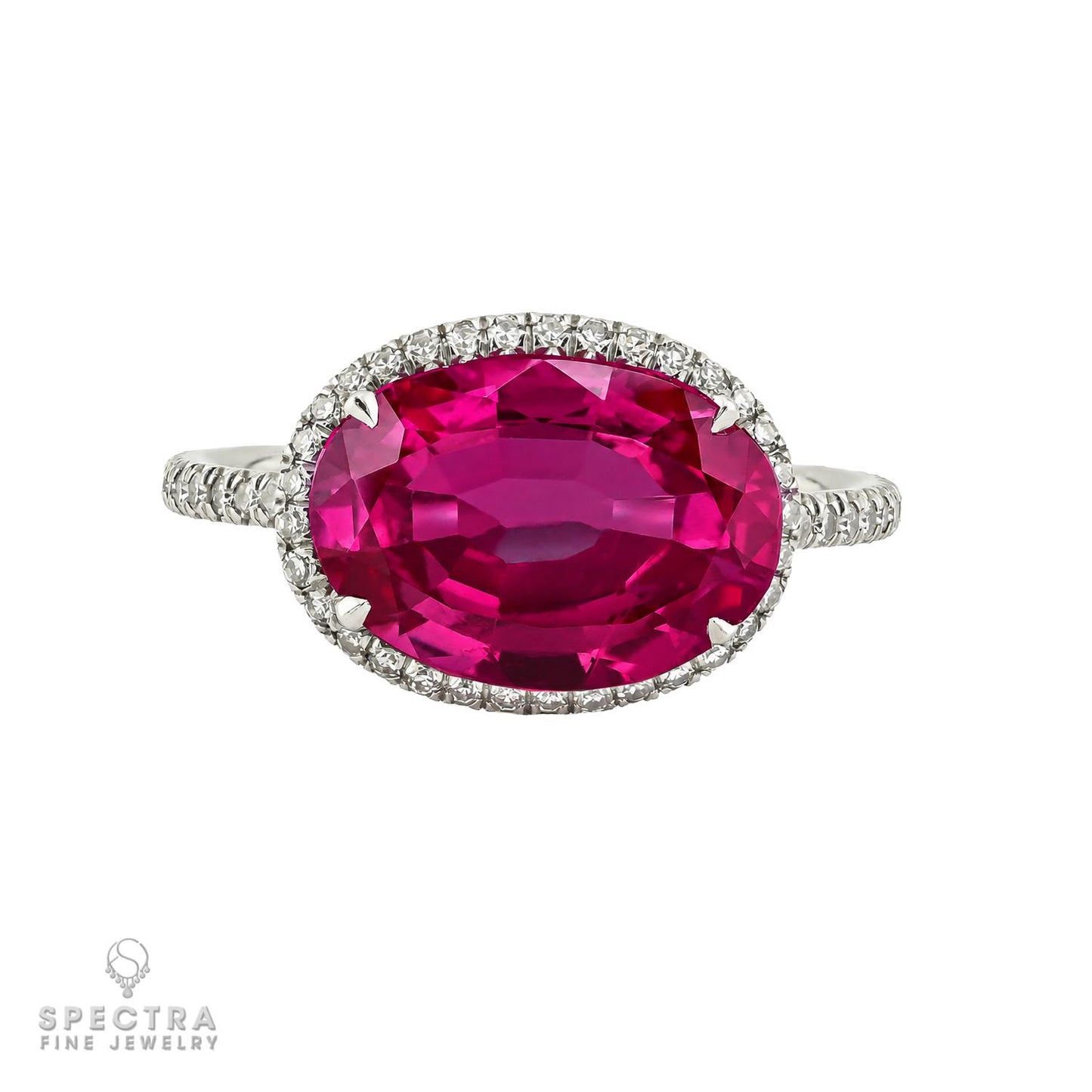 3.33 ct. Burma No-Heat Ruby & Diamond Ring | AGL