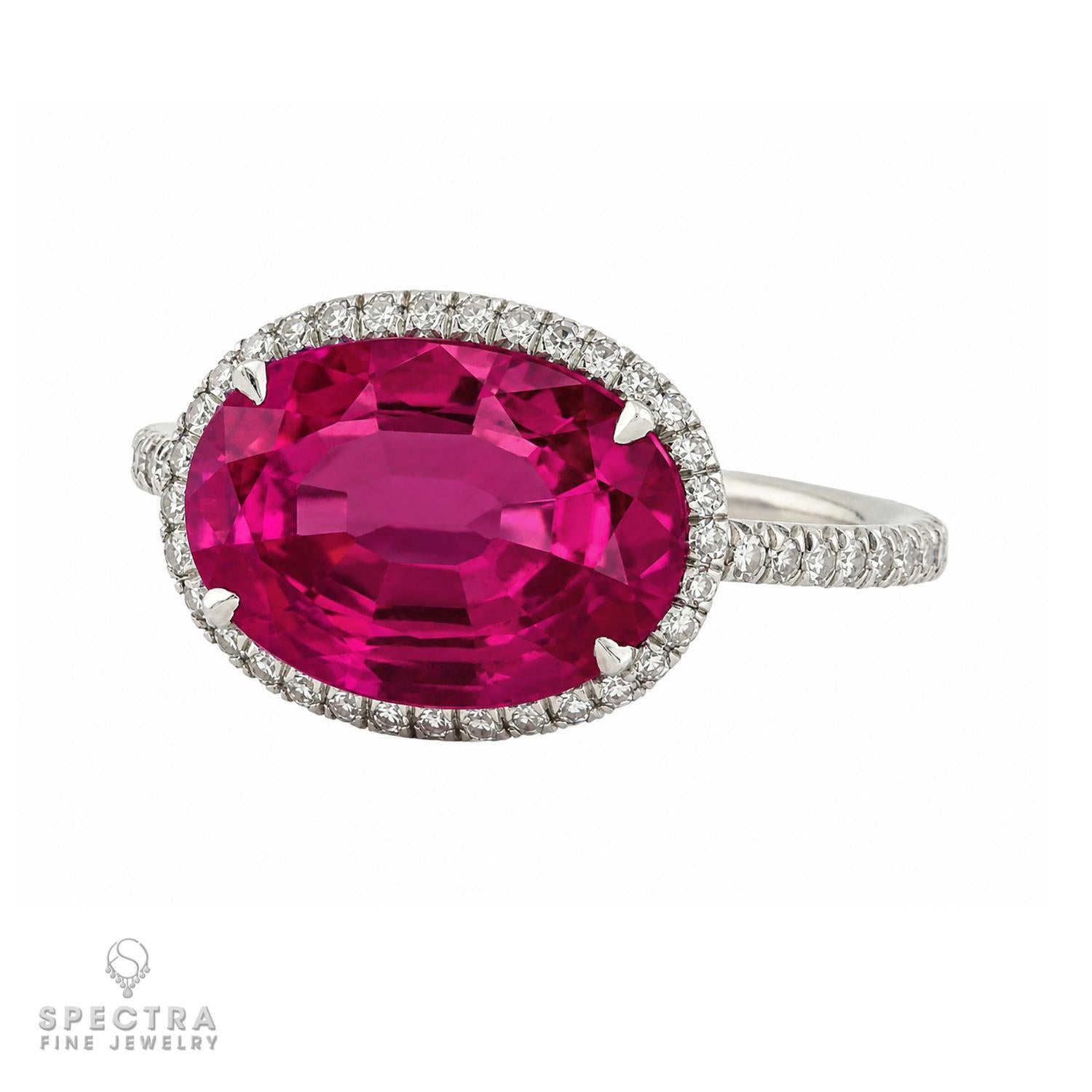 3.33 ct. Burma No-Heat Ruby & Diamond Ring | AGL