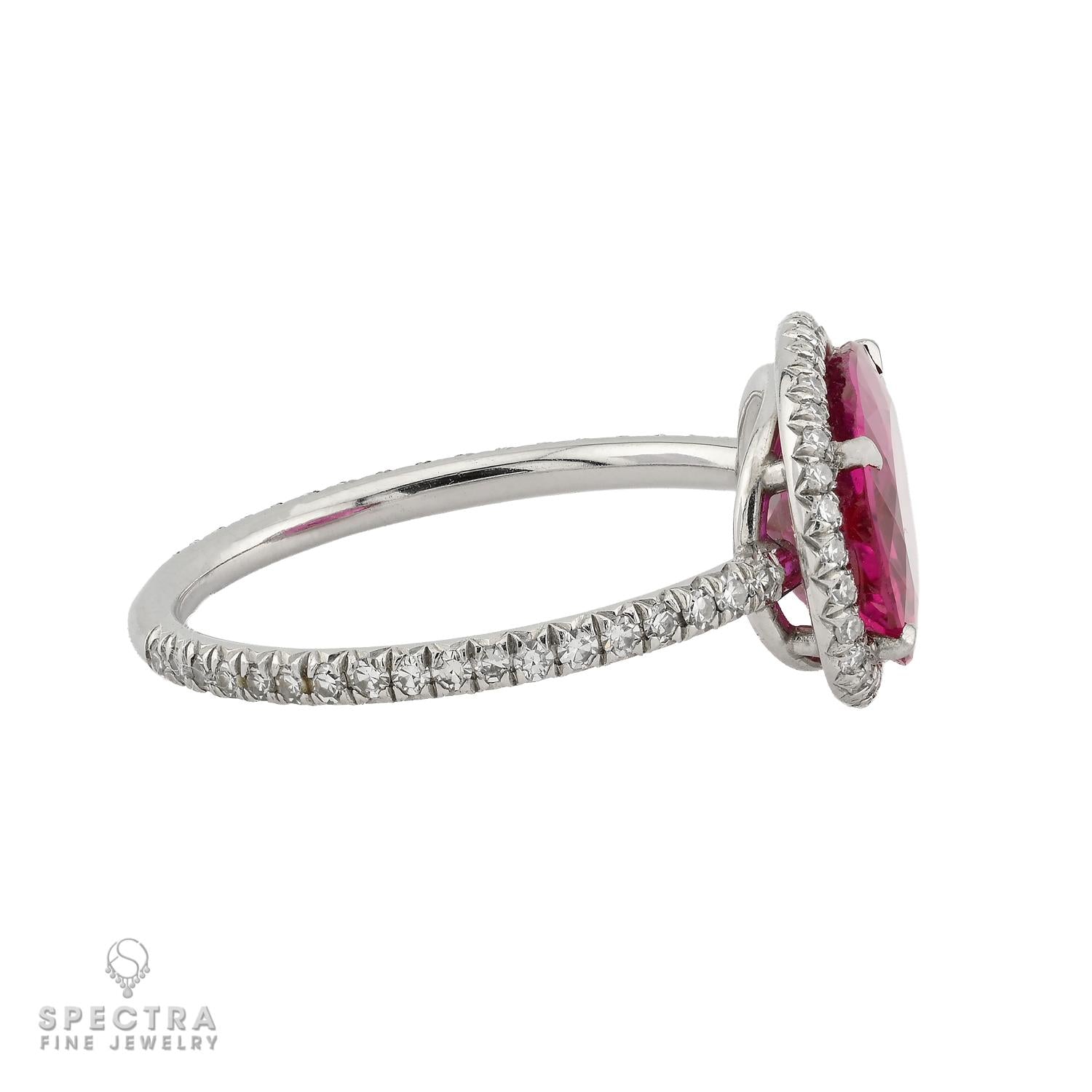 3.33 ct. Burma No-Heat Ruby & Diamond Ring | AGL