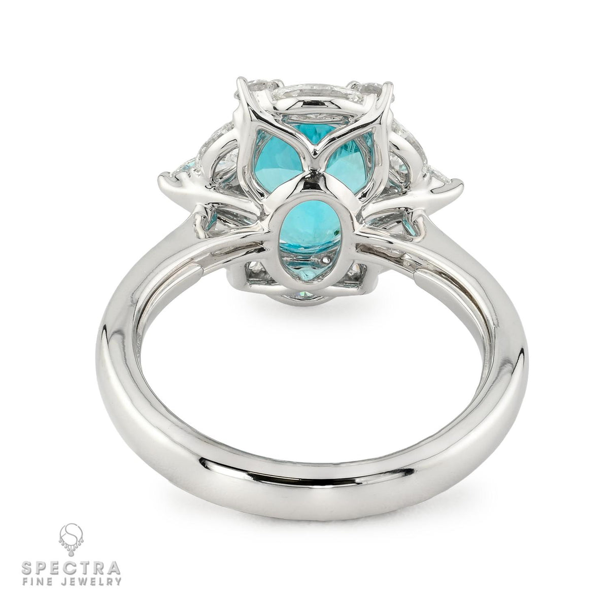 Spectra Fine Jewelry 2.11ct Paraiba Tourmaline Diamond Ring