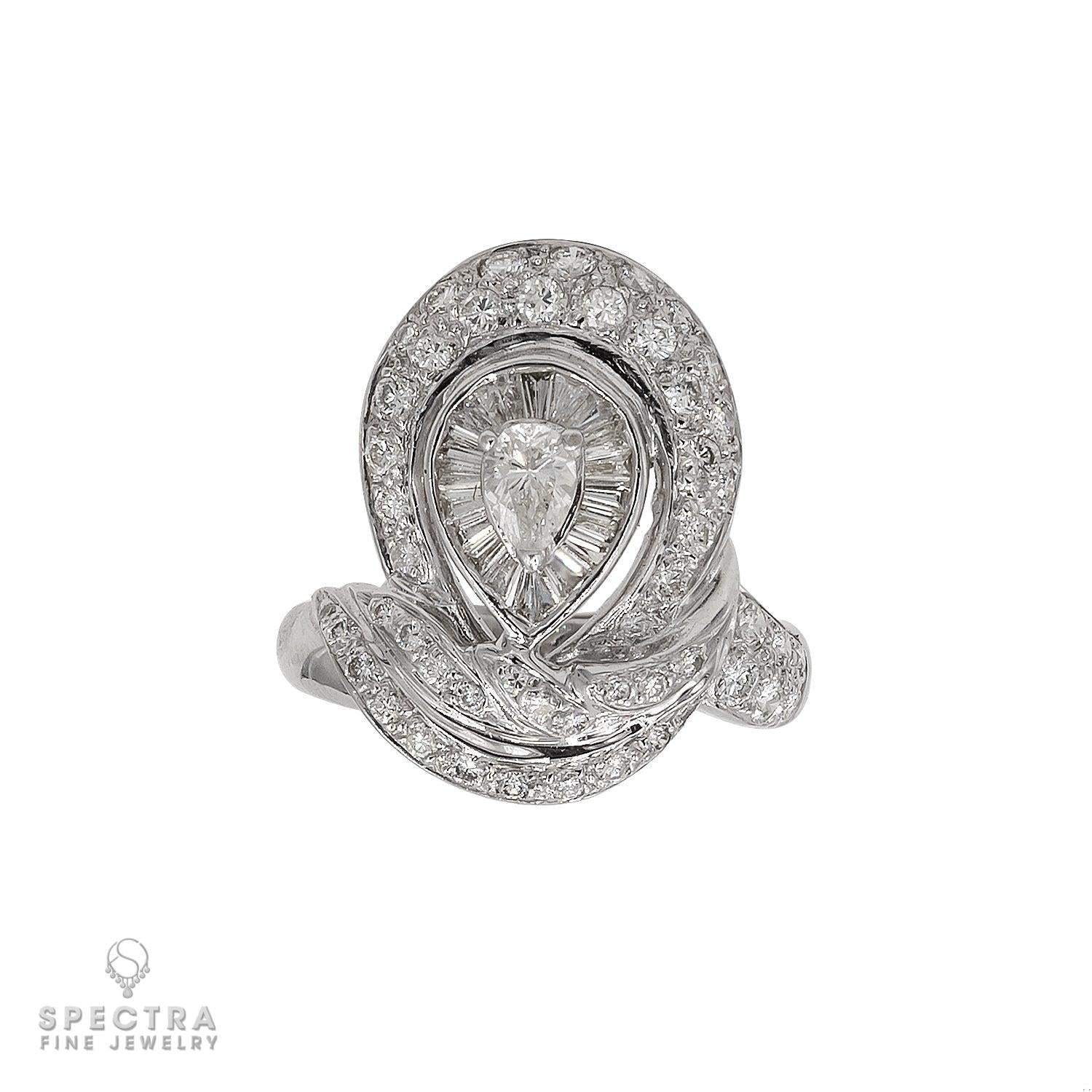Radiant Elegance: 18K White Gold Diamond Set with Necklace, Earrings, and Ring