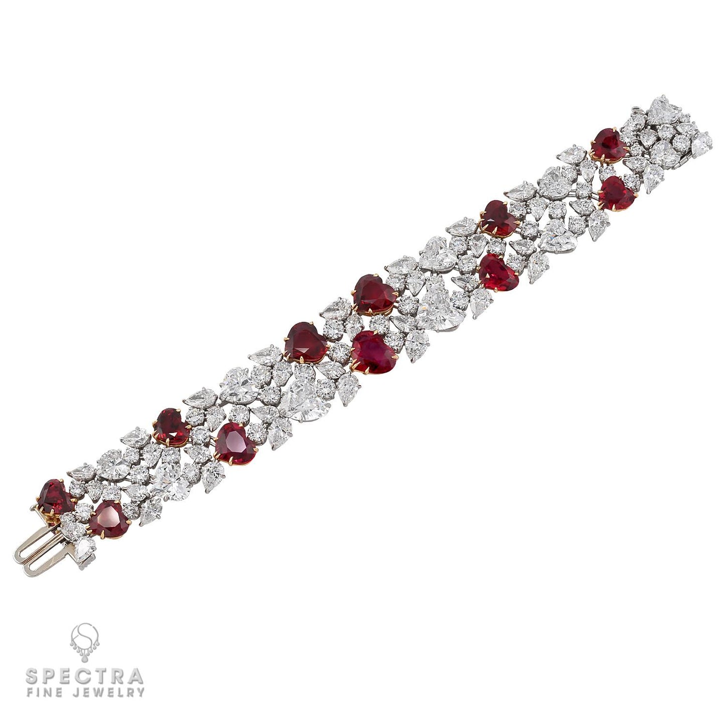 Harry Winston Ruby & Diamond Suite: Heart-Shaped Rubies with Brilliant Diamonds