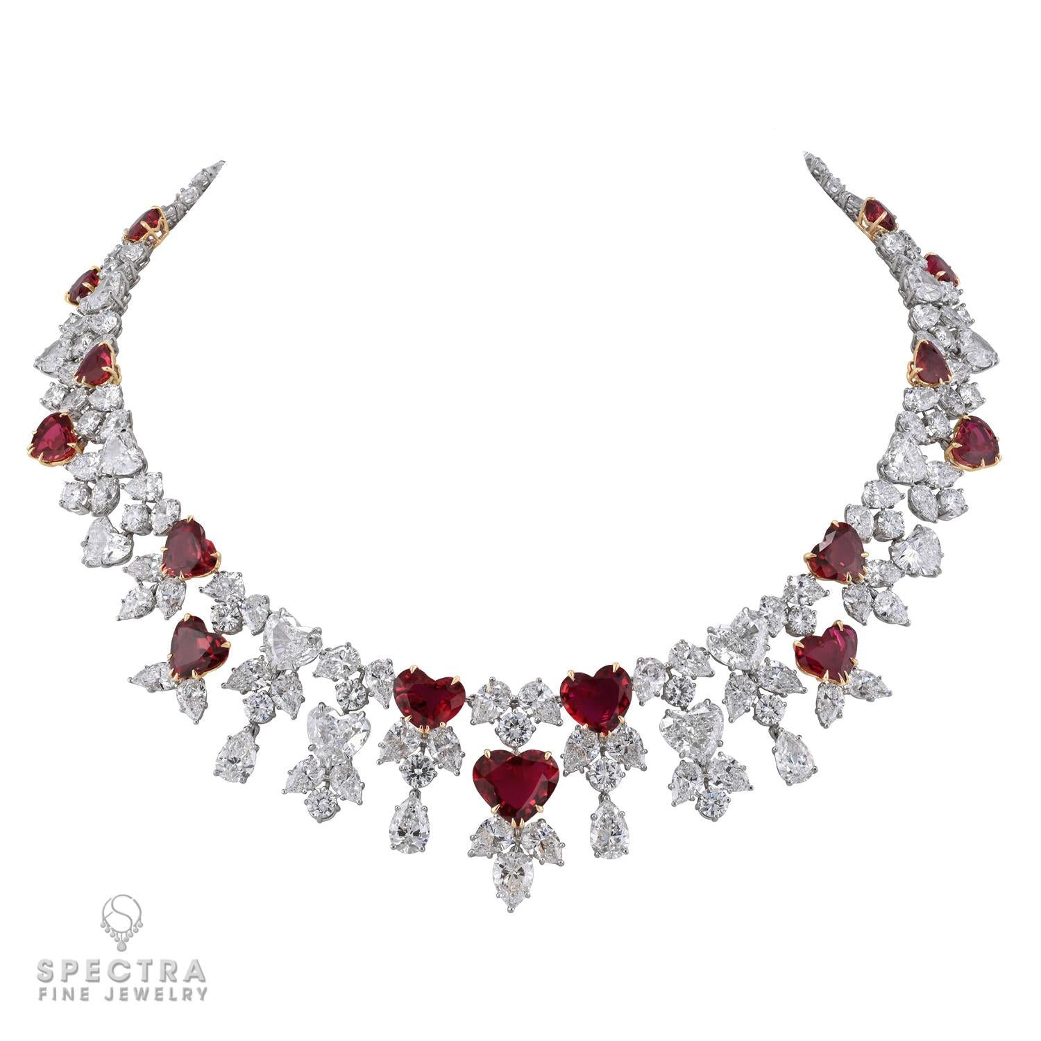 Harry Winston Ruby Diamond Necklace Suite | Signed Luxury Jewelry