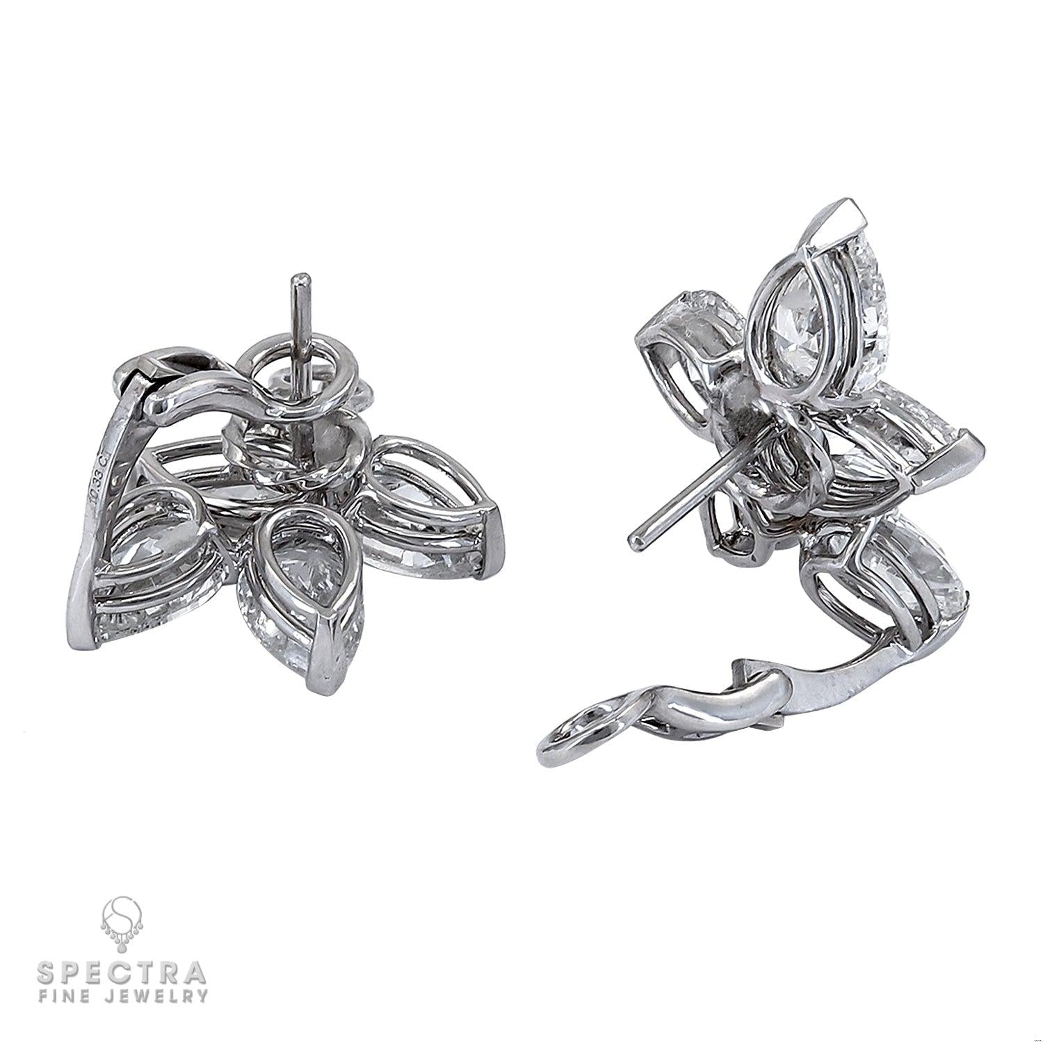 Spectra Fine Jewelry 10.33 cts. Diamond Cluster Button Stud Earrings