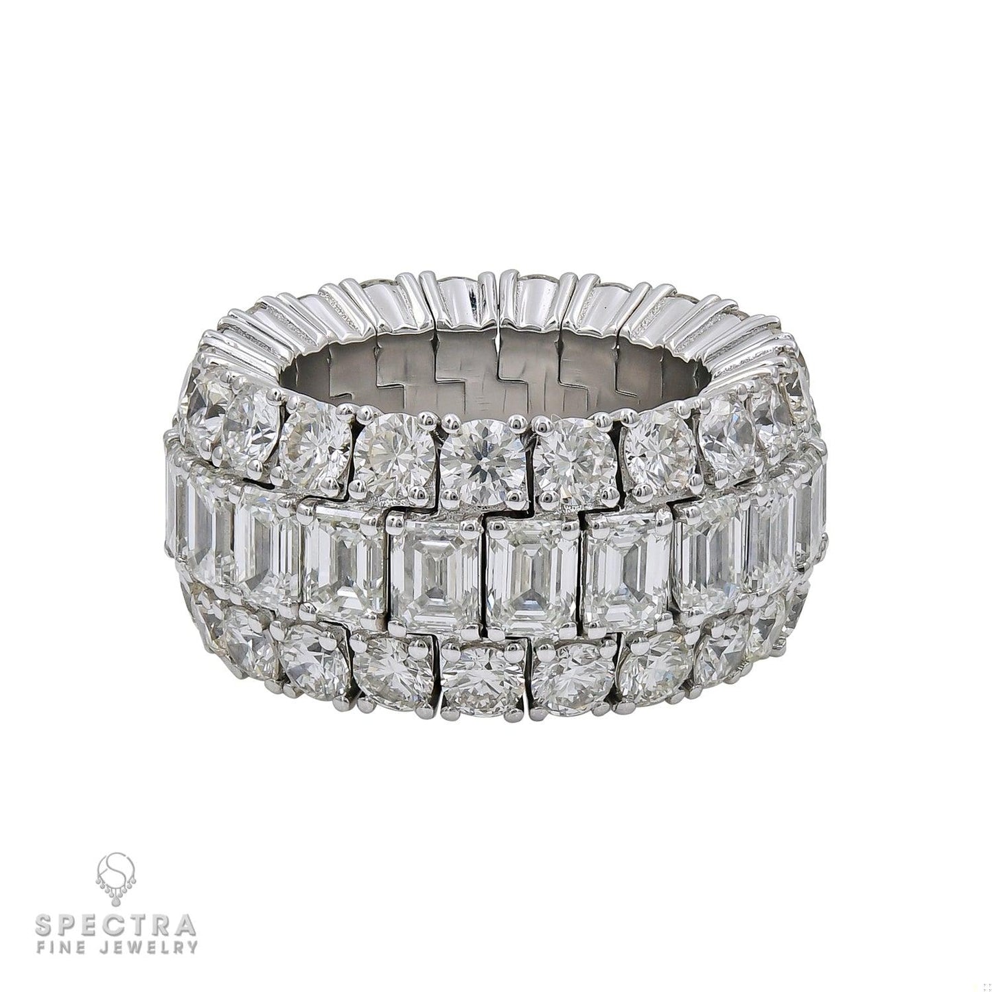 Spectra Fine Jewelry 11.13 Carat Emerald Cut Diamond Ring