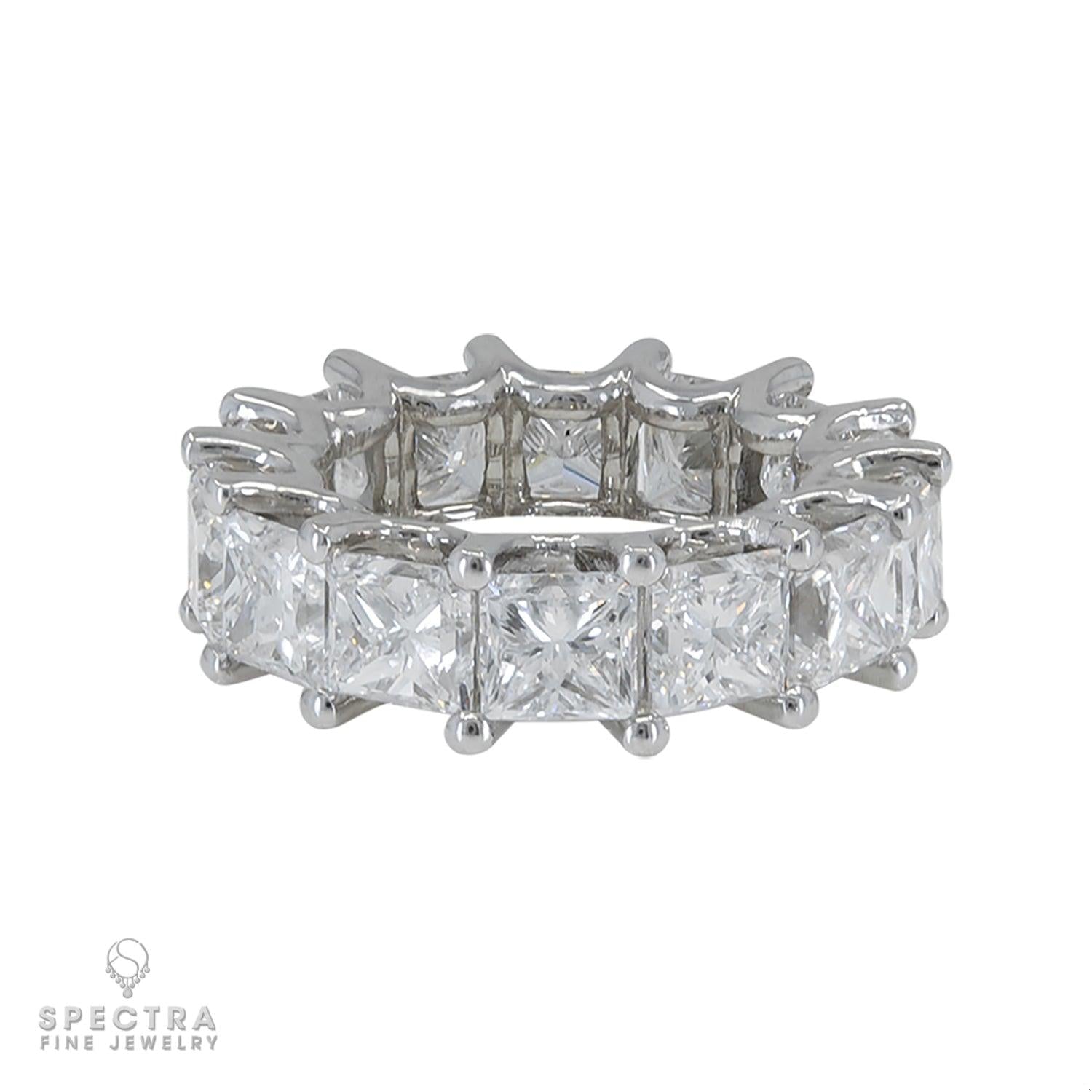 Spectra Fine Jewelry 14.10 Carat GIA Certified Diamond Eternity Ring