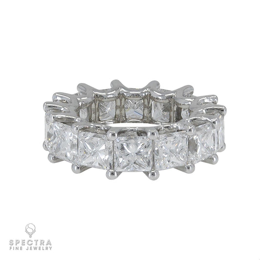 Spectra Fine Jewelry 14.10 Carat GIA Certified Diamond Eternity Ring