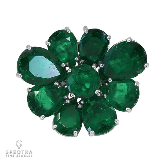 Spectra Fine Jewelry 17.32 cts. Colombian Emerald Convertible Pendant Ring