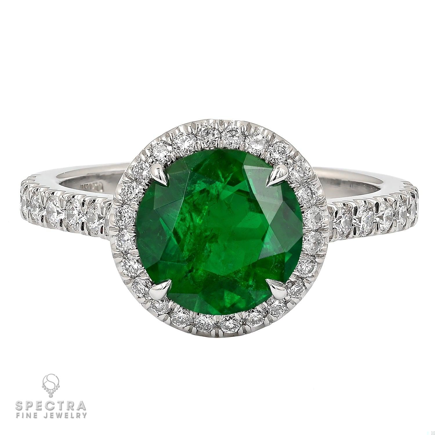 Spectra Fine Jewelry 1.95 ct. Himalayan Emerald Diamond Ring