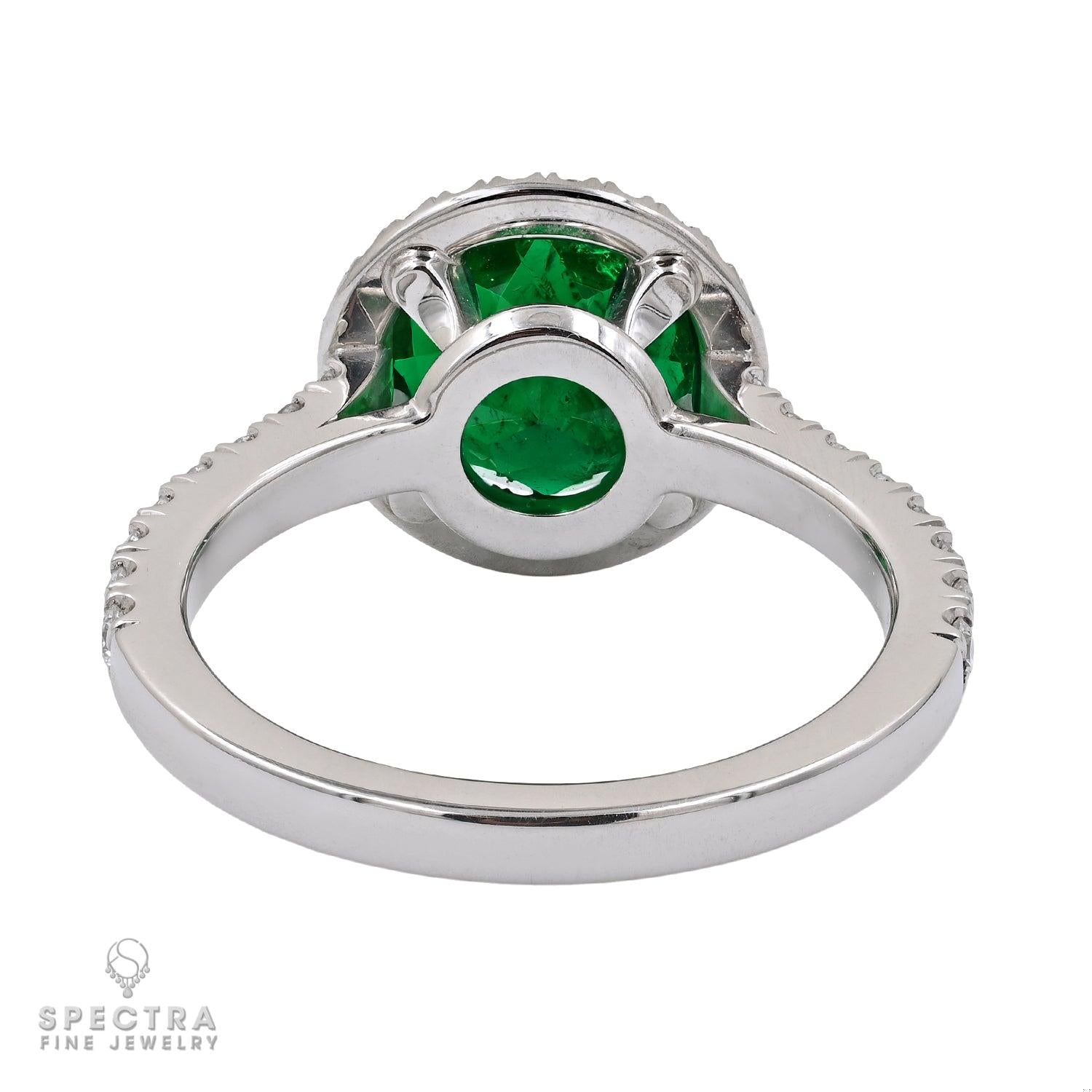 Spectra Fine Jewelry 1.95 ct. Himalayan Emerald Diamond Ring