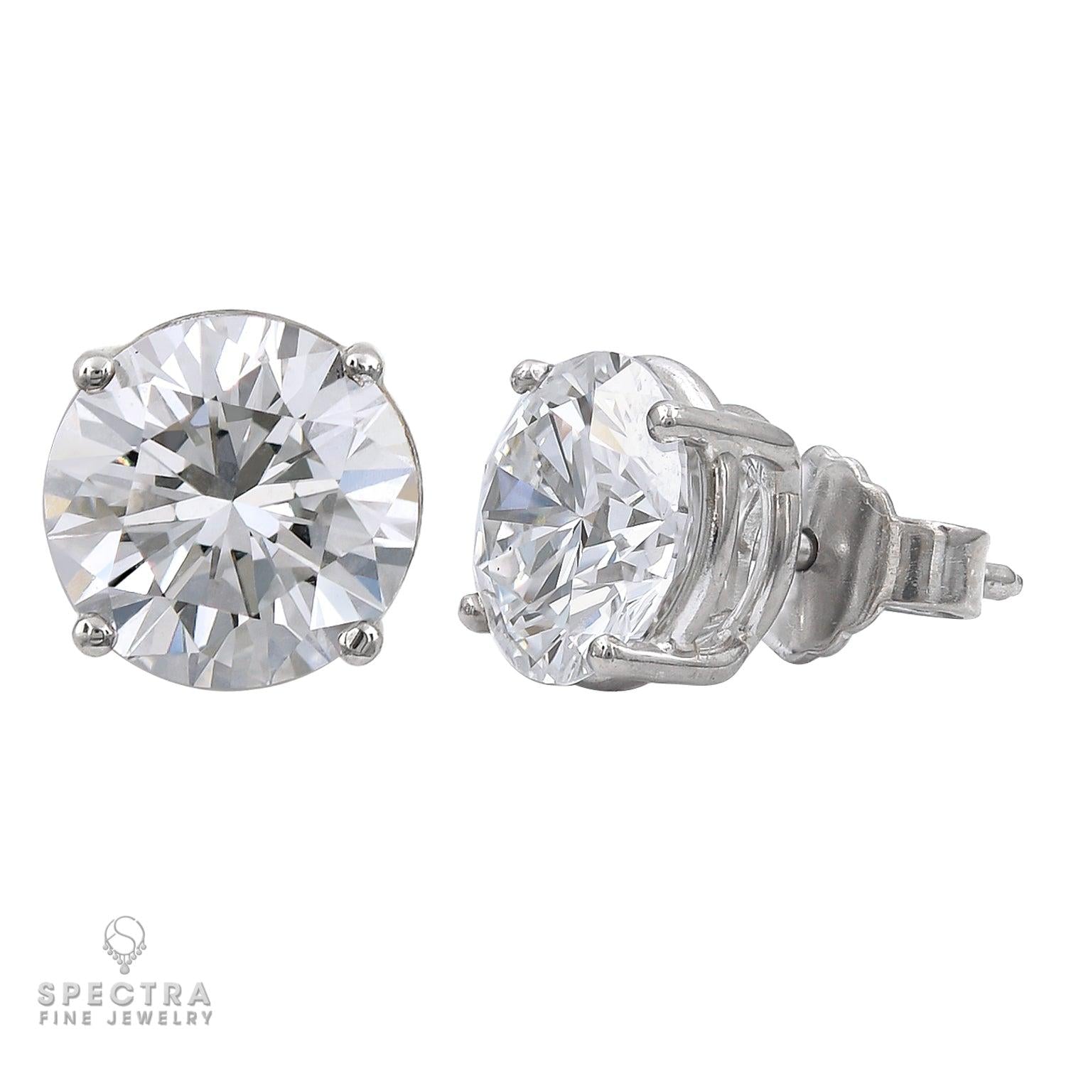 Spectra Fine Jewelry 2.02ct Total Round Diamond Stud Earrings