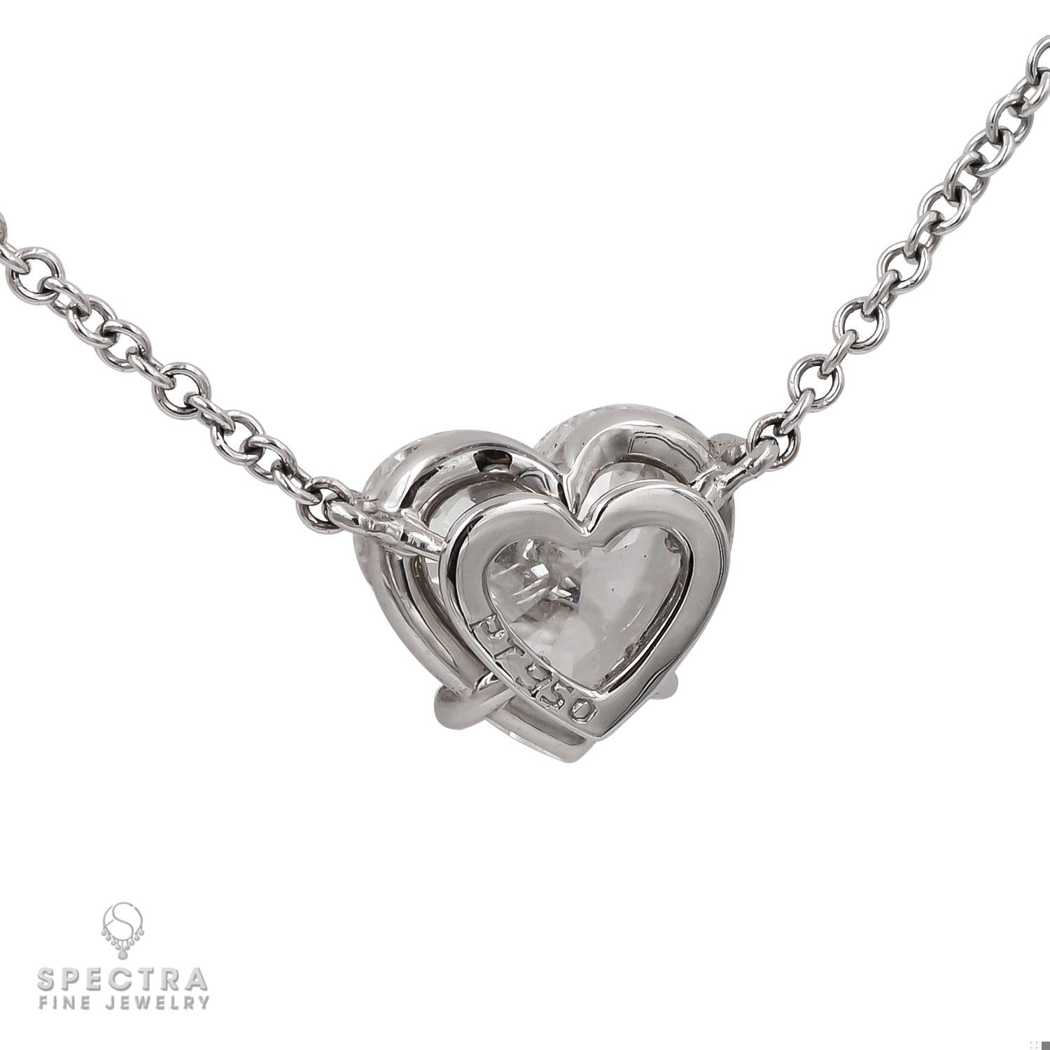 Spectra Fine Jewelry 2.11 Carat Heart-shape Diamond Pendant Necklace