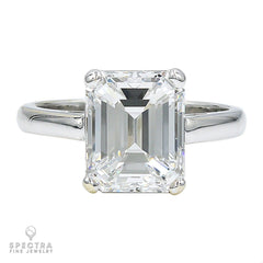 Spectra Fine Jewelry 4.32 ct. Emerald-Cut Diamond Engagement Ring